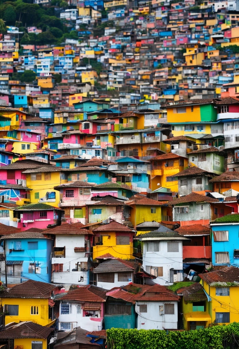 CIDADE RIO DE JANEIRO, FAVELAS,BARRCOS, FEITOS DE MADEIRA, COLORIDOS ultra HD