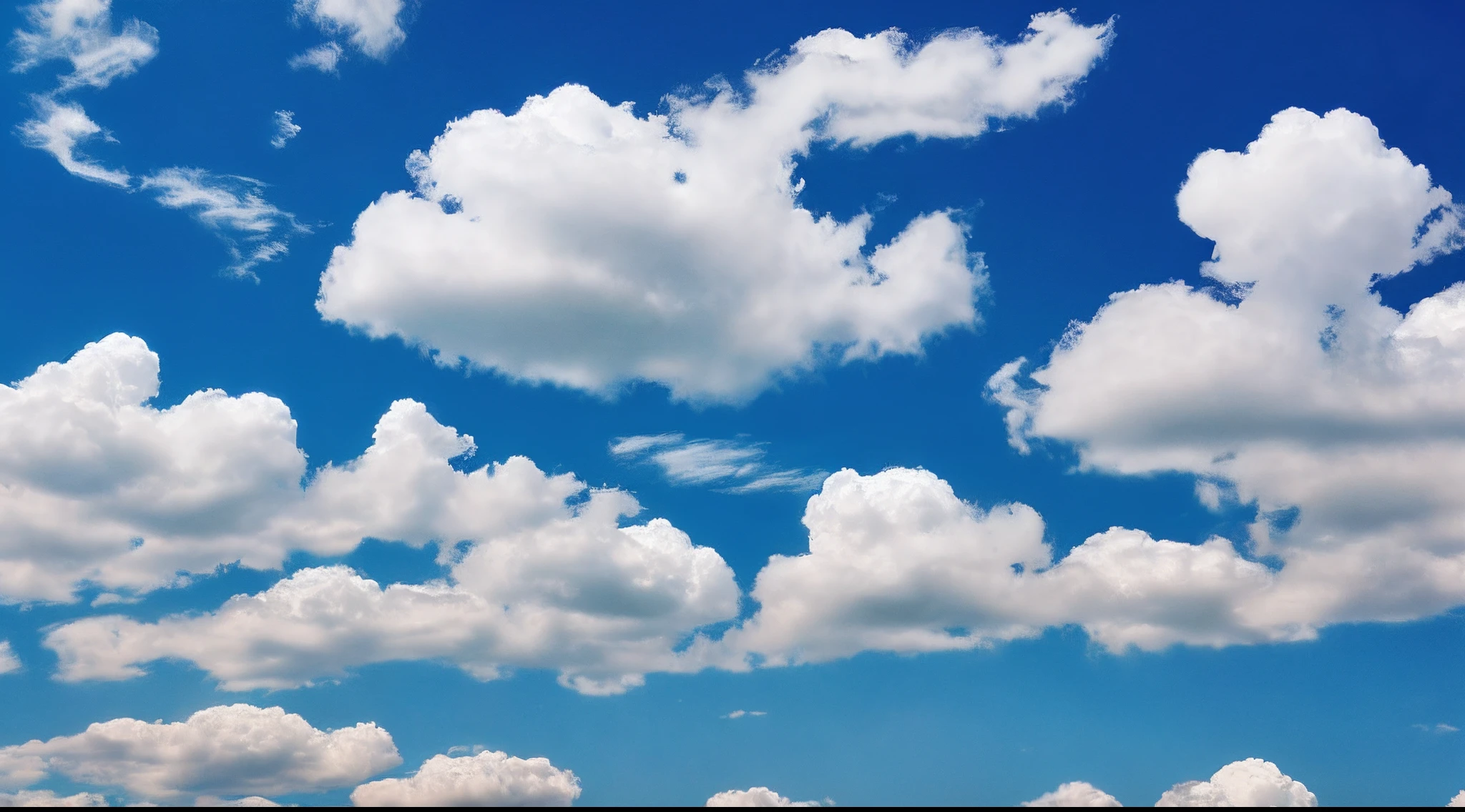 Clouds，blue-sky，cirrus clouds