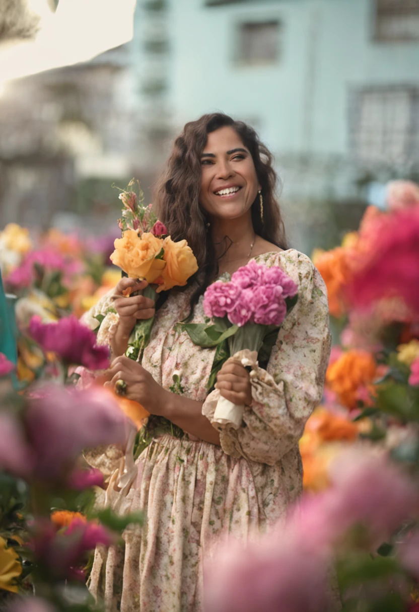 They are smiling as they hold a bouquet of flowers in place of the box , Directed by: Willian Murai, muito muito muito bonito!!, Directed by: Samuel Silva, obra-prima vencedora do concurso, muito muito muito bonito!, muito muito bonito!, Directed by: Luis Miranda, Directed by: Ramon Silva, Directed by: Daniel Lieske, vencedor do concurso