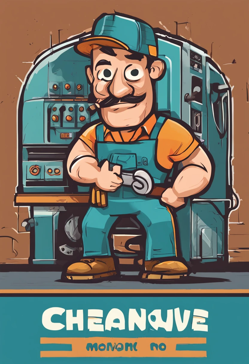 Create a detailed and visually appealing logo for an electronics repair shop named "Eletro-Rec." The logo should feature a friendly and approachable cartoon character, symbolizing a skilled repairman. The character should be dressed in a repairman's outfit, complete with a tool belt around the waist. The scene is set in front of a well-organized workbench, indicating professionalism.

Main Illustration:

Design a cartoon character with a confident smile and a helpful demeanor.
Depict the repairman holding a versatile tool (e.g., screwdriver or wrench) in one hand, showcasing his expertise in repairing electronic devices.
The repairman should be in a dynamic pose, perhaps leaning slightly forward with one foot resting on a stool, ready to work.
Color Palette:

Use a balanced color palette that combines professionalism and approachability.
Consider incorporating shades of blue to convey trust and expertise.
Integrate warmer tones like orange or yellow to add a friendly touch.
Shop Name Integration:

To the right of the illustration, design a signboard with the name "Eletro-Rec" displayed prominently.
Choose a clean and legible font for the shop name, with a modern yet timeless feel.
The text color could match or complement the overall color palette.
Background and Context:

Create a subtle background featuring a faint blueprint or circuitry pattern to reinforce the electronics theme.
The background should enhance the logo's depth while keeping the focus on the main illustration and the shop name.
Logo Size Variations:

Generate variations of the logo in different sizes: a detailed version for larger displays, a simplified version for smaller applications, and a monochrome version for black and white usage.
Feedback Loop:

Allow for a feedback loop after the initial design generation.
Incorporate any provided refinements or specific changes to align the design with the client's vision.
Final Output Formats:

Provide the final logo in various formats suitable for differ