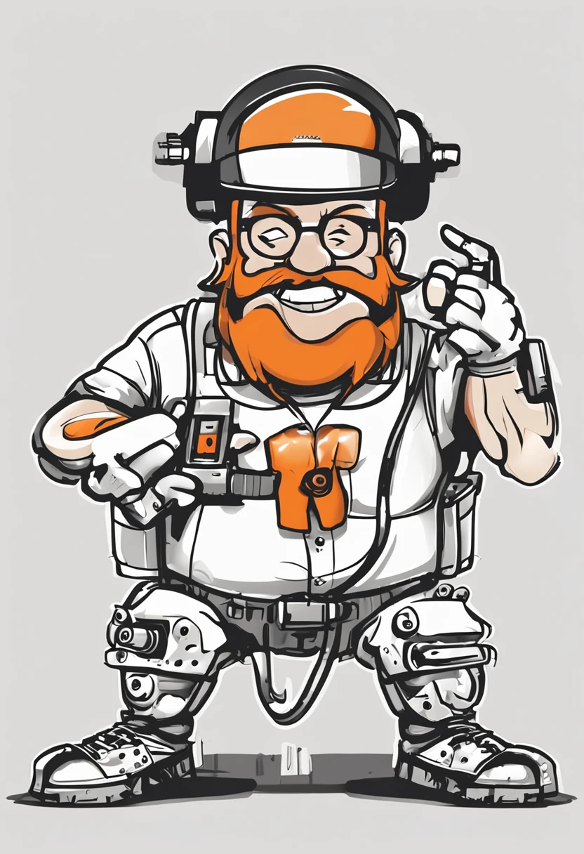 Create a detailed and visually appealing loGotype for an electronics repair shop called "Eletro-Rec." The loGotype should feature a friendly and accessible cartoon personaGem, simbolizando um reparador habilidoso. O personaGem deve estar vestido com uma roupa de reparador, completo com um cinto de ferramentas ao redor da cintura. A cena se passa em frente a uma bancada bem orGanizada, indicando profissionalismo.
Main illustration:
Create a cartoon personaGem with a confident smile and helpful demeanor.
Portraying the repairman as a versatile tool (e.G., chave de fenda ou chave de fenda) In one hand, showing your experience in repair of electronic devices.
The repairman should be in a dynamic pose, perhaps leaning forward with one foot resting on a stool, pronto para trabalhar.
Paleta de cores:
Use uma paleta de cores equilibrada que combine profissionalismo e acessibilidade.
Consider incorporating shades of blue to convey confidence and experience.
InteGre tons mais quentes, como laranja ou amarelo, to add a friendly touch.
Incorporation of the store name:
To the right of the illustration, projetar uma placa com o nome "Eletro-Rec" exibido com destaque.
Choose a clean, readable font for the store name, with a modern and timeless feel.
A cor do texto pode corresponder ou complementar a paleta de cores Geral.
Antecedentes e Contexto:
Create a subtle background with a weak plane or circuit pattern to reinforce the electronic theme.
O fundo deve aumentar a profundidade do loGotipo, keeping the focus on the main illustration and the store name.
LoGotype size variations:
Generate variations of loGotype in different sizes: A detailed version for larger monitors, A simplified version for smaller apps, and a monochrome version for black and white use.
Feedback:
Allow a feedback loop after the Initial Project Generation.
Incorporar quaisquer refinamen