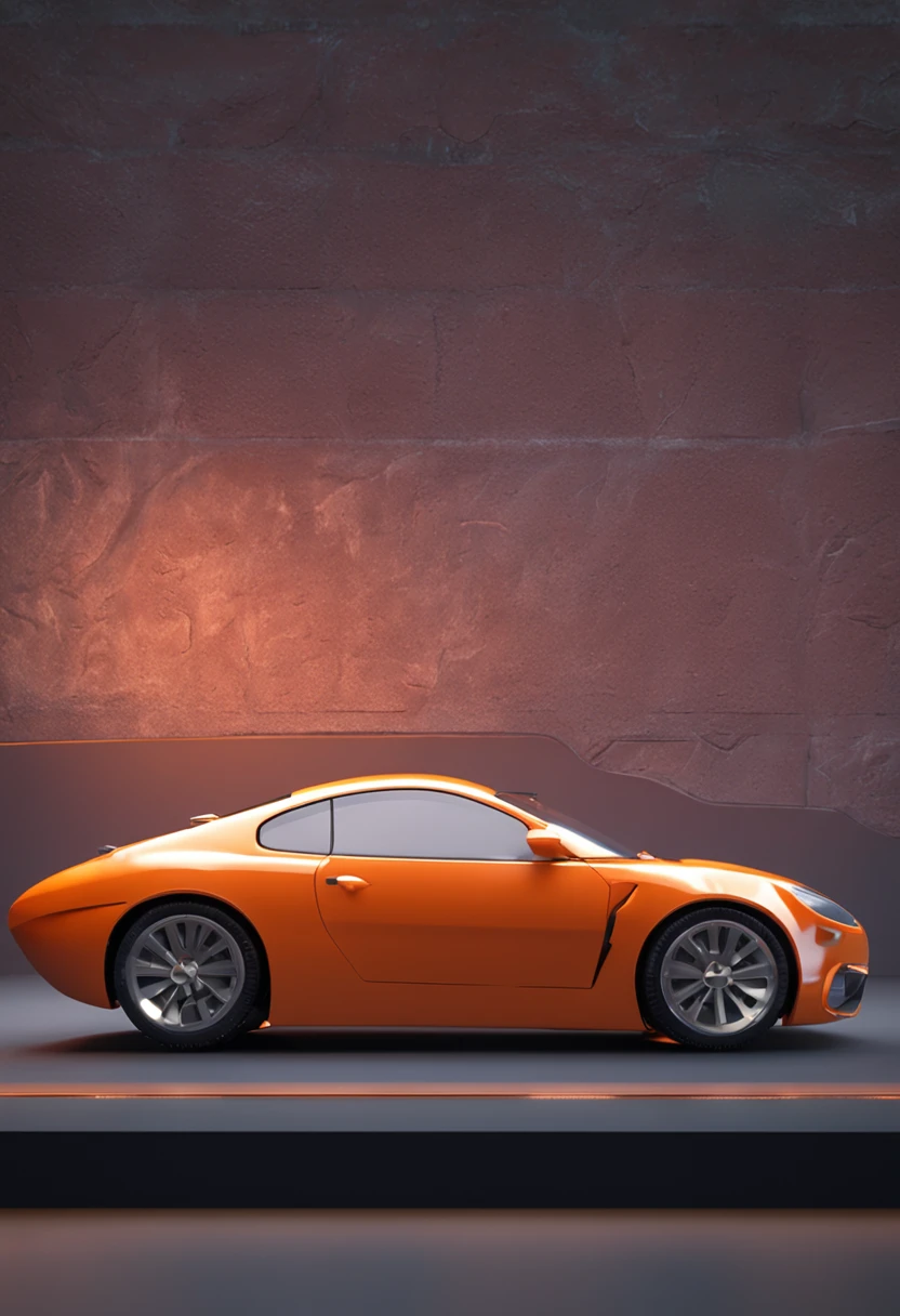 Small orange eagle, vray render, Kawai, sorrir, oculos futurista