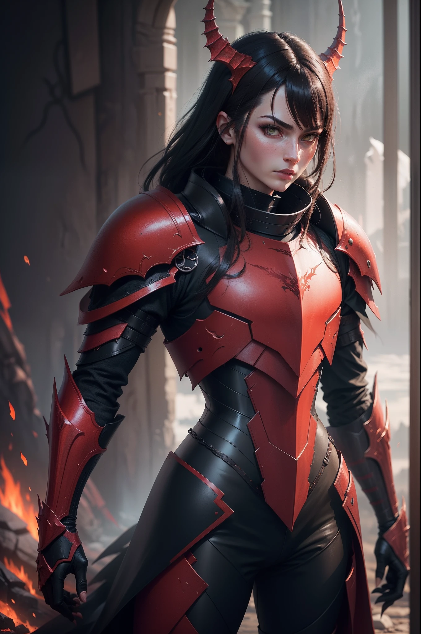 Es gibt einen Anthro drachen in einem schwarz-roten Outfit, die posiert, kitsune inspired armor, Demonic dragon-inspired armor, Black and red reflected armor, Black and red armor, Drache - inspirierter Anzug, Dragon-inspired armor, Male Robot Anthro Dragon, Wearing techwear and armor, draconian-looking armor, Wojtek FUS, Fantasy-inspired dragon armor, Im Trend in CGsociety , HP. Lovecraft