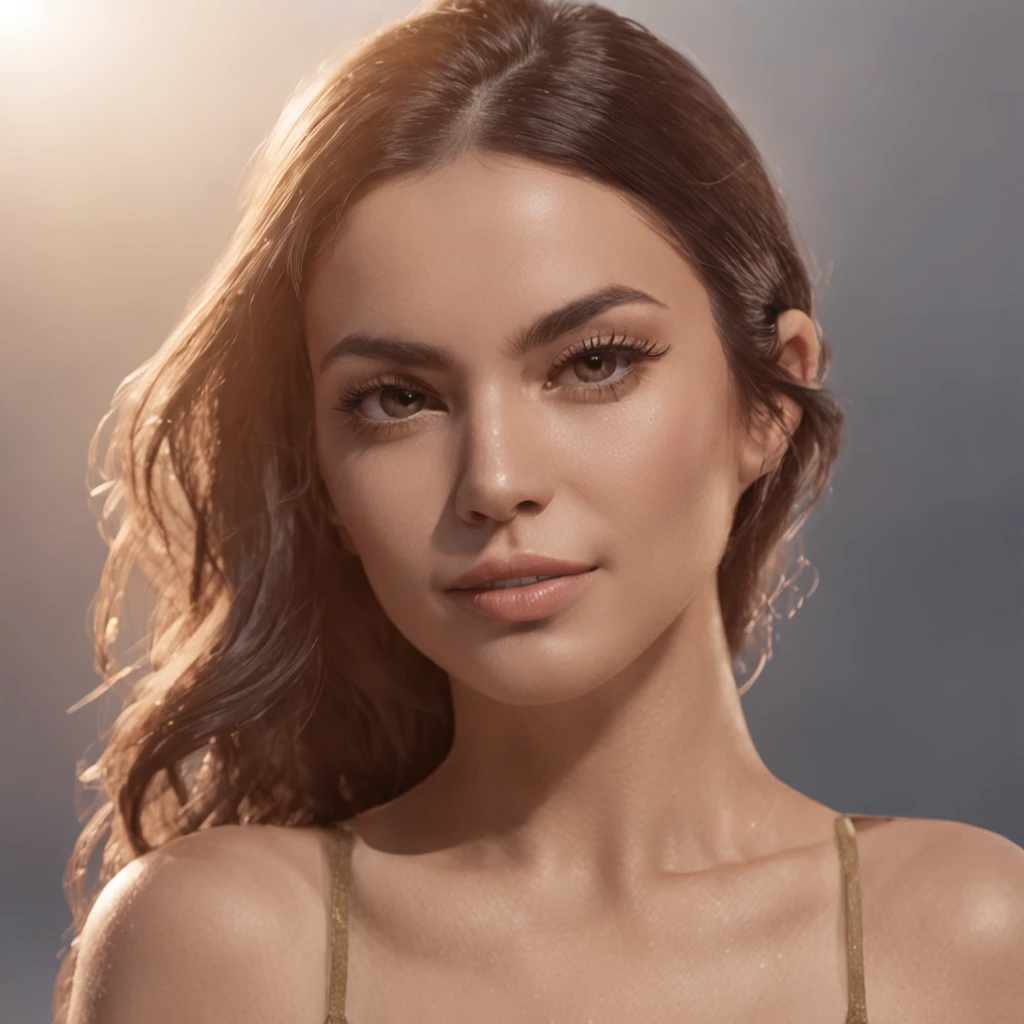 (Professional 3D rendering:1.3) de (Realistic:1.3) Foto de arte mais bonita do mundo,Apresenta modelo bronzeada com marquinha de bikini, (Seductive look long hair and happy expression z= em pose sensual, fantastic location, majestosa ambiente ensolarado)), corpo inteiro 8k unidade render, action shot, pele perfeita, clear lighting, medium shading , circunstanciado, Rosto detalhado, (vibrante, fotogrdeia realista, Realistic, sensuak, claro, foco nítido, 8k), (Bikini:1.4), (altamente detalhado:1.4), pintura digital, rendering by octane, art stations, Conceito-Arte, liso, foco nítido, illustration, germe da arte, (Loish:0.23), Wlop Ilya Kuvshinov, e Greg Rutkowski e Alphonse Mucha Gracias, (global ilumination, sunlight volumetric light), chuva forte, floating particles, patife, fantasia, Onze, corpo inteiroesbian, ((Fundo claro:1.3)),CGSesociedade,art stations