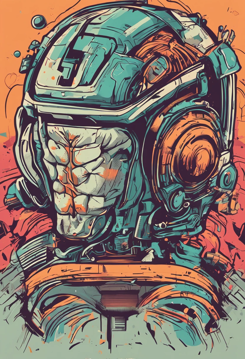 Create a professional and friendly logo:
Brain that refers to educational transformation and the enhancement of intelligence through learning. A vintage and playful design of a brain in space, rendered in Unreal Engine 5 with vivid colors and cinematic color grading in a factory.