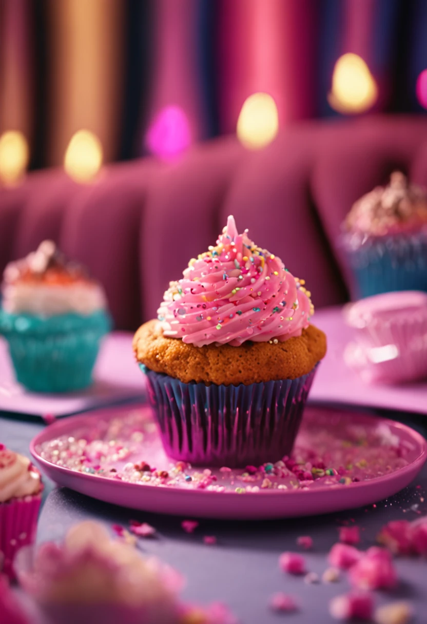 cupcake with light colors