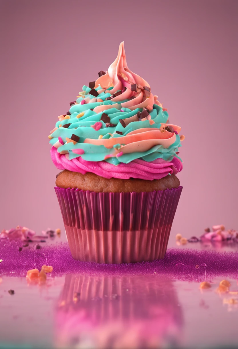 cupcake with light colors