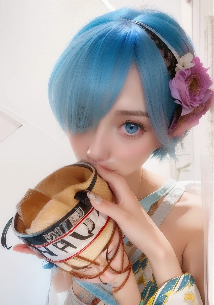 1girl blue eyes short hair