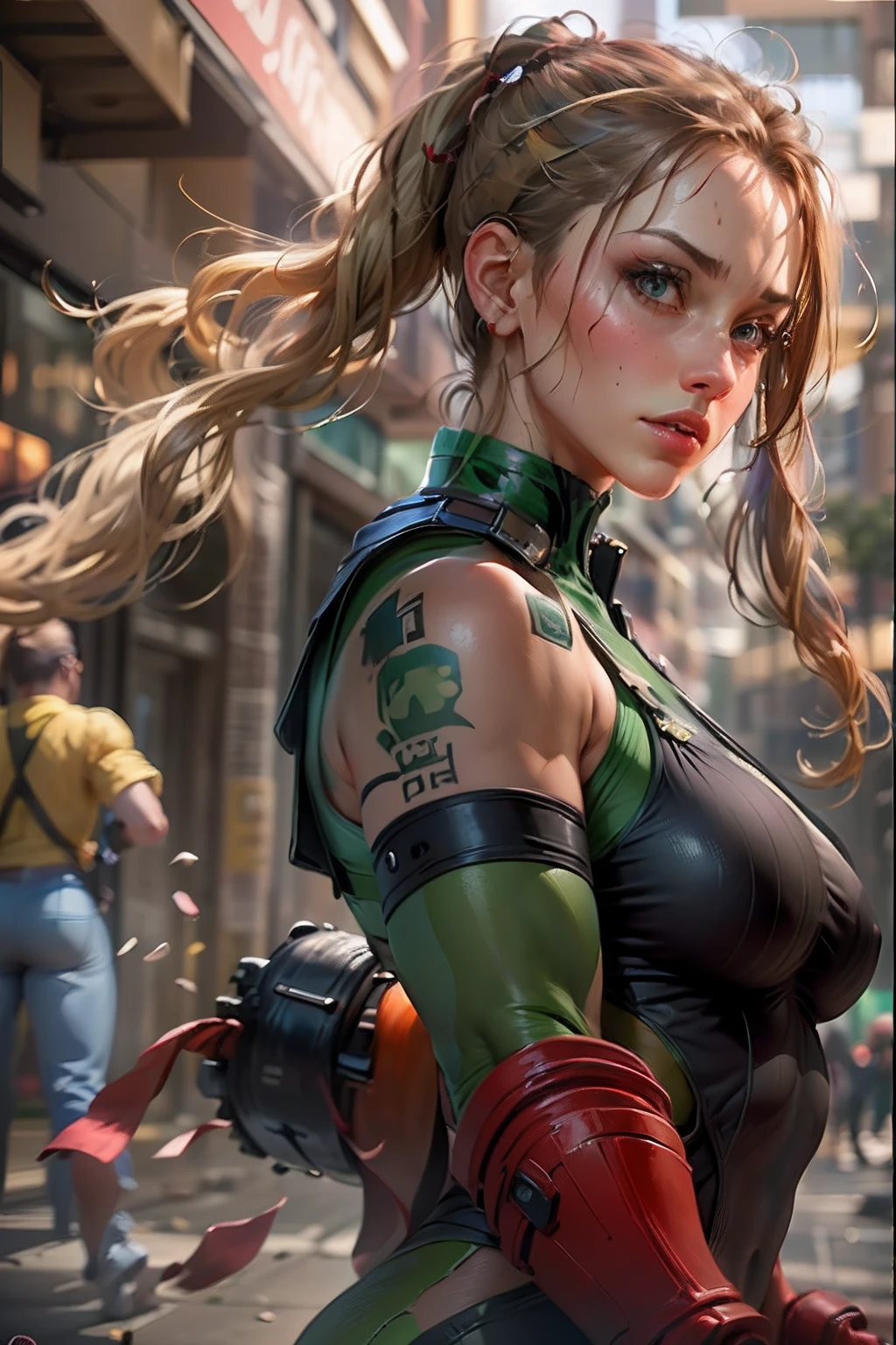 "Cammy, Street Fighter, 8k, Realistic, master part."