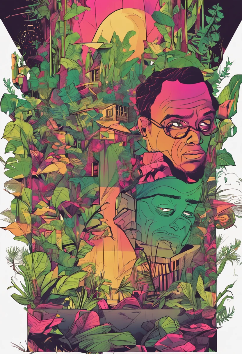 homem com etnia parda, olhos verdes, cabelo longo, alto, eyeglass, personalidade forte para livro