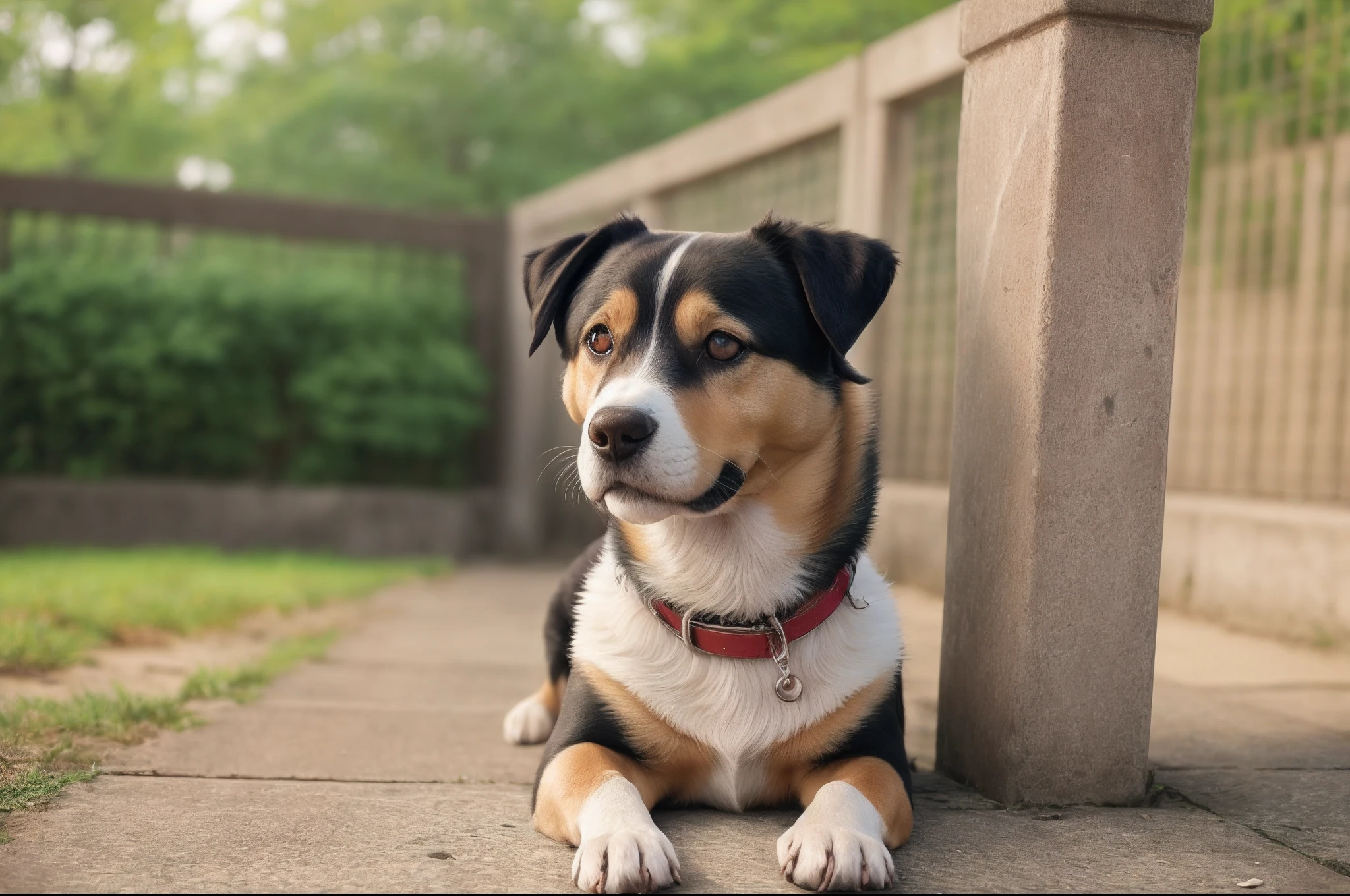 happy eye contact with my dog, Korean, summer --auto --s2