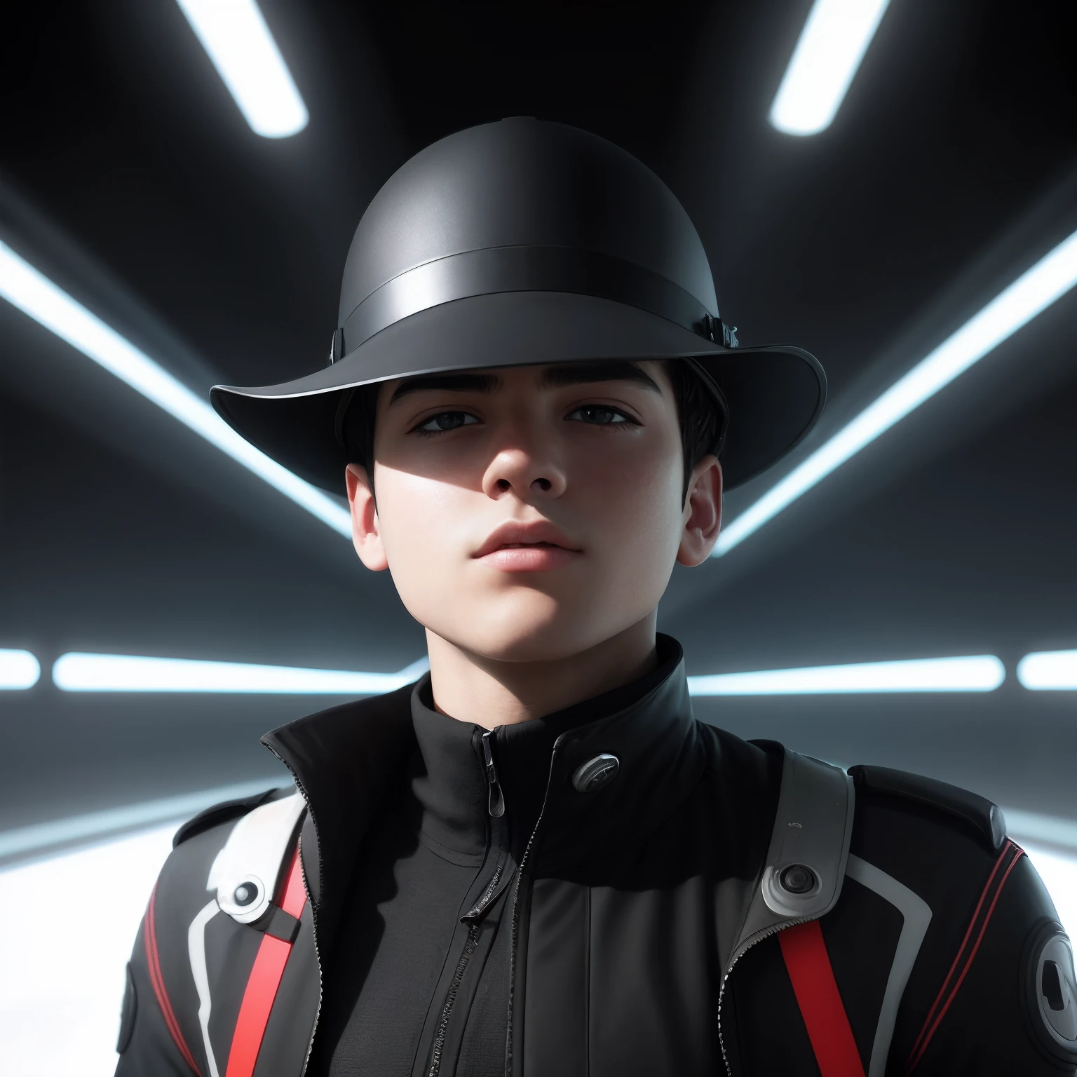 boy ultra hd quality 8k quality futuristic background realistic face