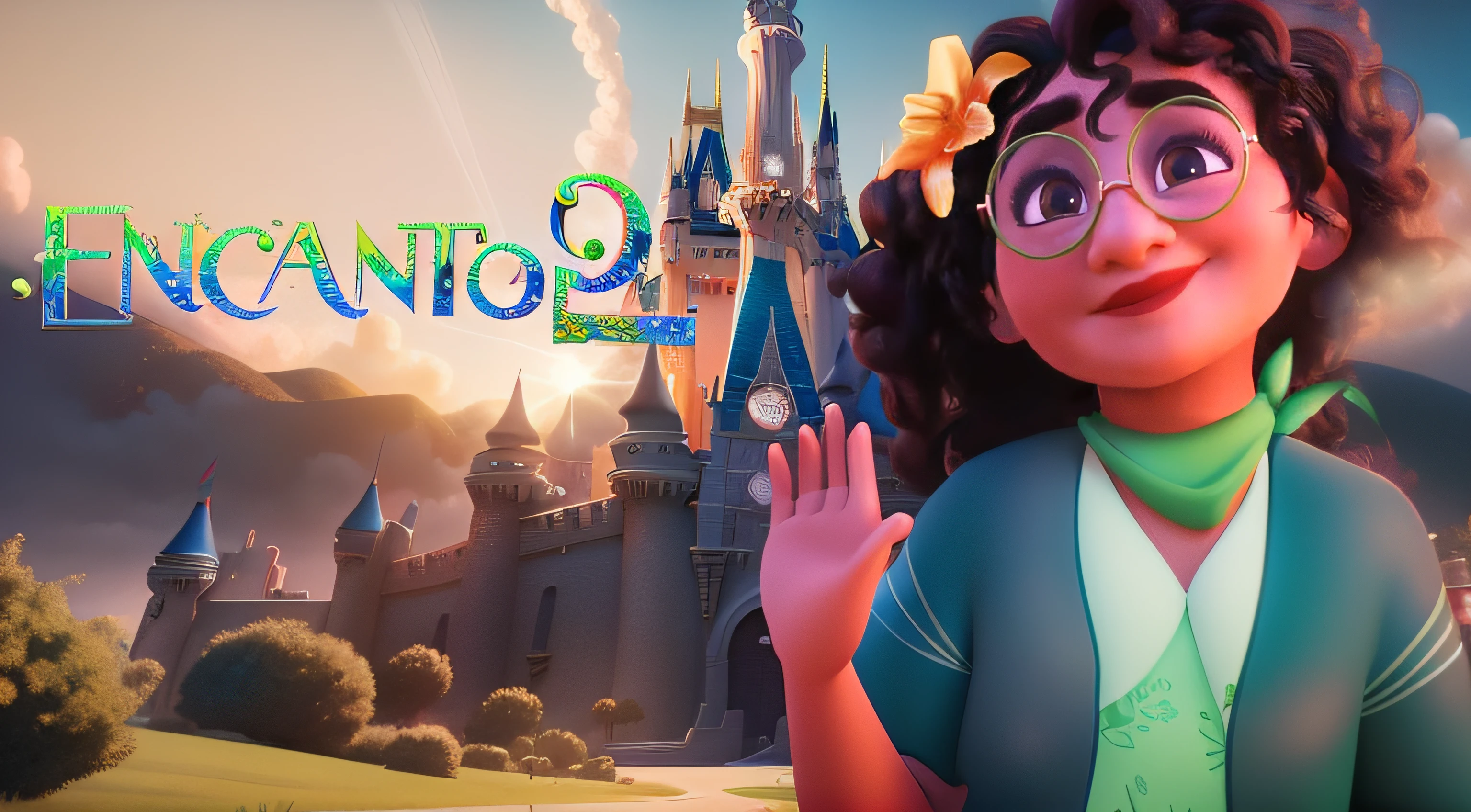 movie promotional image, animation film, in style of disney animation, animated movie still, in encanto movie, style encanto