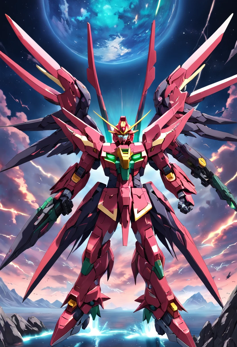 Gundam Epyon merged with Dragon Zoid from the Power Rangers