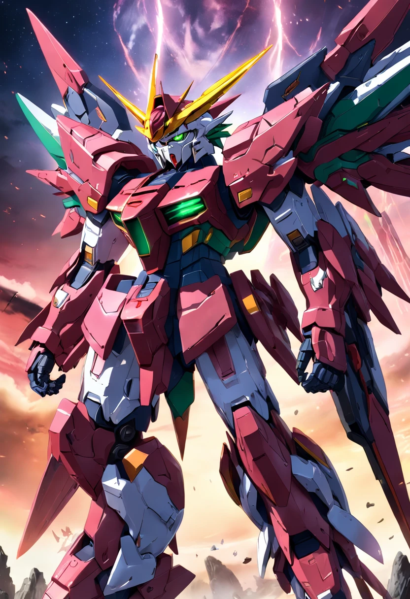 Gundam Epyon merged with Dragon Zoid from the Power Rangers