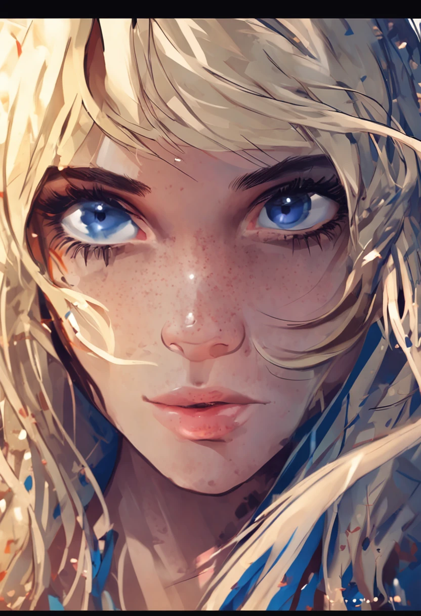 sexy chica rubia ojos azules full hd