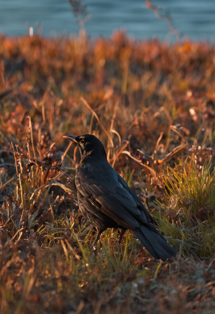 Blackbird, 4k, habitat