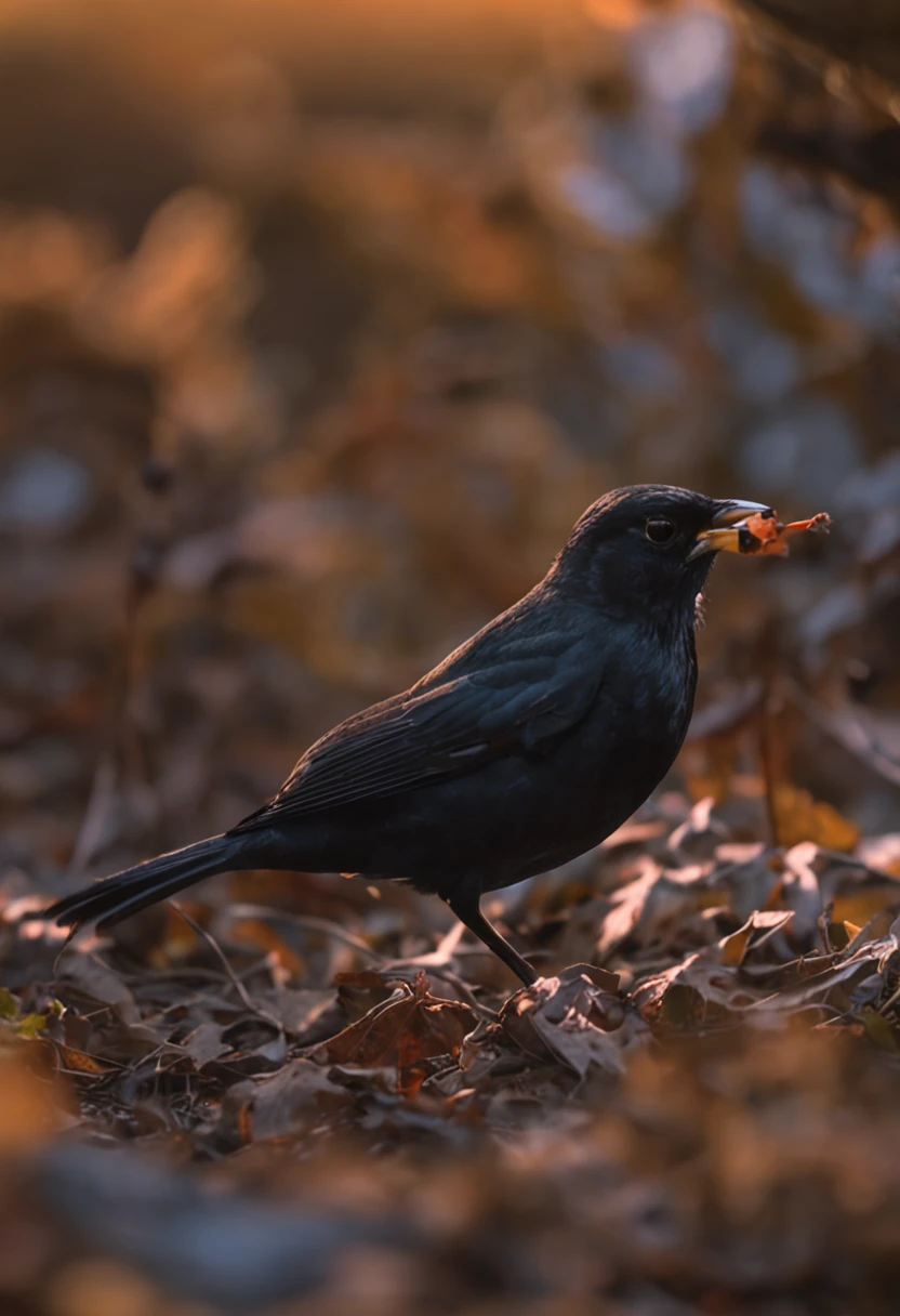 Blackbird, 4k, habitat