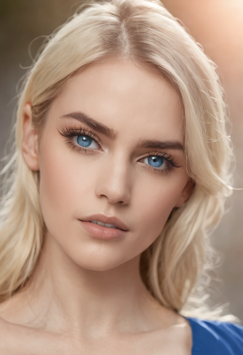 sexy chica rubia ojos azules full hd