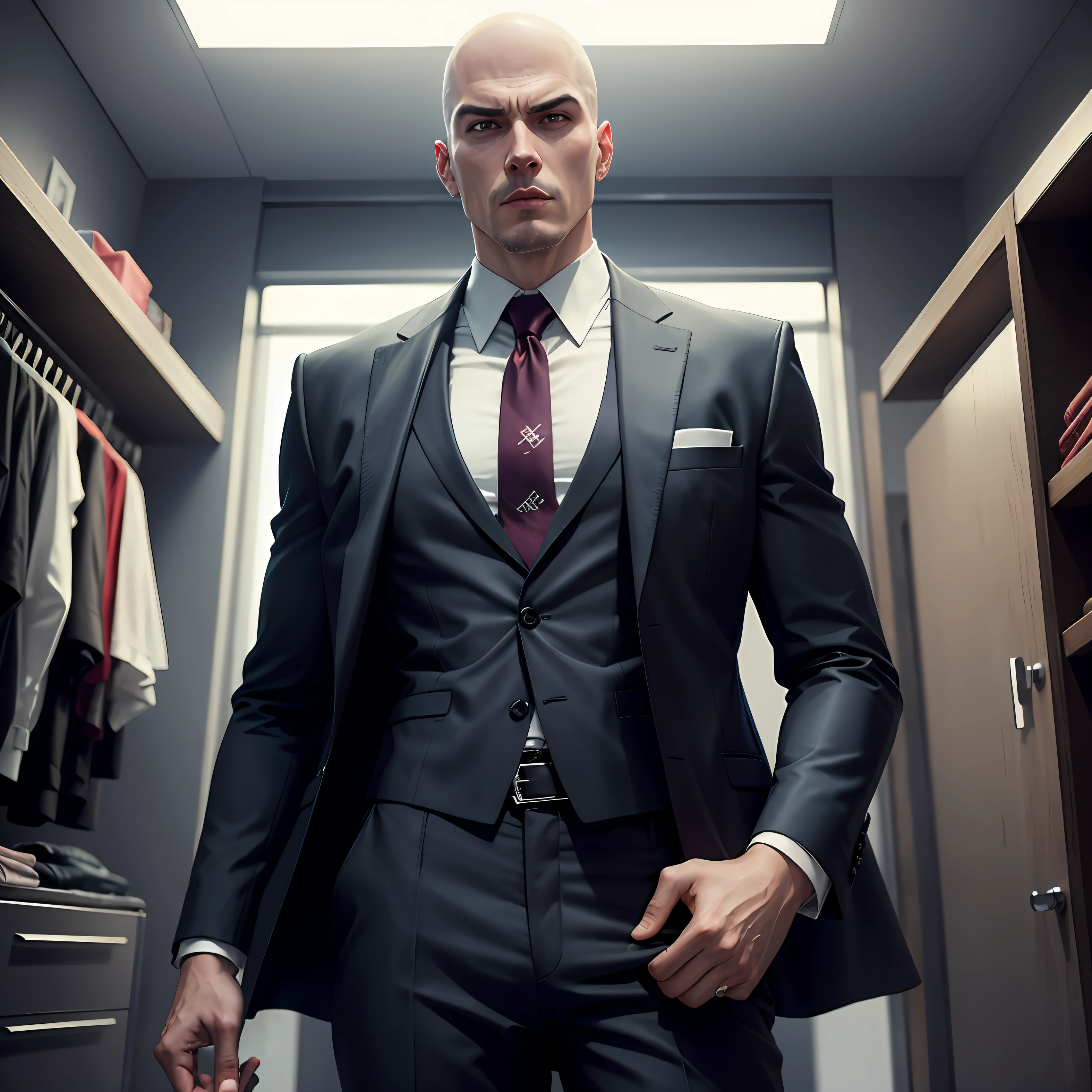 Kira com roupa do hitman