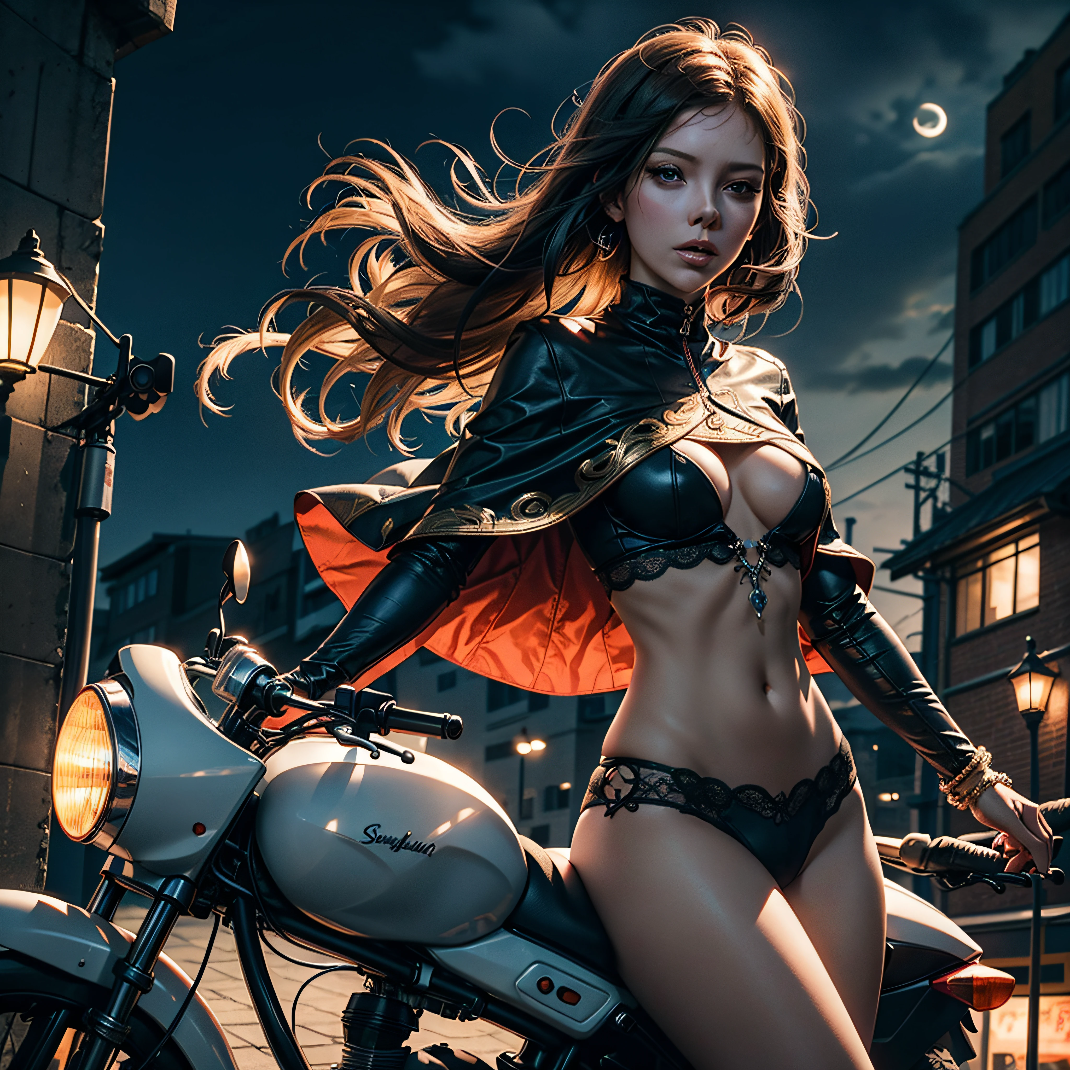 Masterpiece epic girl sunLight Heroe Marvel_Studio "Black Widow" Beholder ultra_realist saturate meticulously intricate ultra pro-photorealistic optimal ultra_high_quality accurate ultra_high_detail ultra_high-resolution color-coded shading max perfection reflex graduated reflection extreme improved Octane_rendered opengl-shaders glsl-shader UHD XT3 64K 32K 16K 8K DSLR HDR unrealengine5 romm rgb pbr Analogic ultra_Sharpness focus fxaa cgi vfx sfx fkaa txaa rtx ssao post-processing post-production cell-shading tone-mapping volumetric lightning contrast Shadow 3dcg darkness night blackess outdoor Moon global luminescence Fire-follet Goddess dazzling mounted bike complet motocycle hearth "Riders" ride Ark "Heavy Metal" Diplomatic Queen sundrop glamour female Cosplay "Scarlett Johansson" Baroque ecstatic agate symmetrical athletic body skin tanmed clean cheekbones effects rougeoiment lazuli gorgeous beautiful yeux dark brown pupils black irises turquoise sapphires open mouth teeth obvious smile (tougue fall droplet water drop of water) cape levitating jacket floating Bridaldress Dickey Collar Charm Elastic Lace Turtleneck Sleeve Blouse Pullover Lining clavicles shoulders:Open papillotes white leathers breasts sideboob satin safran orange yellow skirt soies assorties lace corsait gothic zip tin livid red thick amples spinelle nombril revealing heart diamond chastity_belt silver adorned padlock Gold lock pubis scarlet pubis-hairy obvious indigo garter snap thighs legs boots gothic decorated ruby invoke CGSCOSITY onyx Android (EOS R6 135mm 1/1250s f/2.8 ISO400) opals moto inox Mechanized carbonite rune armor chrome gold heavyflat band fathom brass richly decorated glyphs ornate lava navy plasma Tourmaline silver earth engravings lava incandescent flash-fire-shoot depthfield street population Urban car background floraison Monarch equirectangular 360 deep path kindergarden chef-d' monster butterfly tattoo Bruce_Weber girls naked sex nsfw multi various etc.