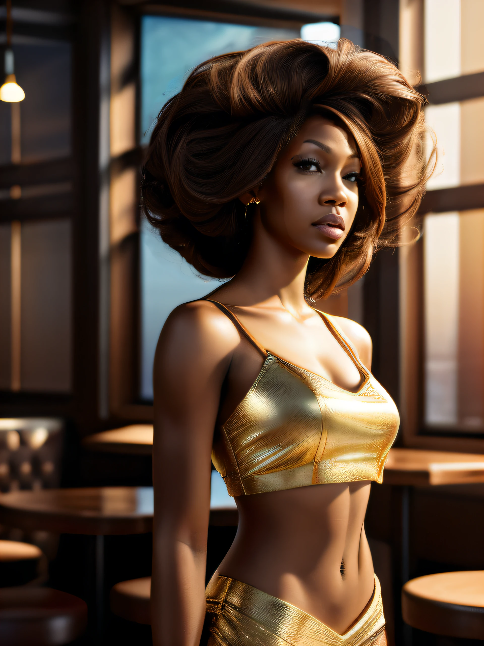 meagan good facial features