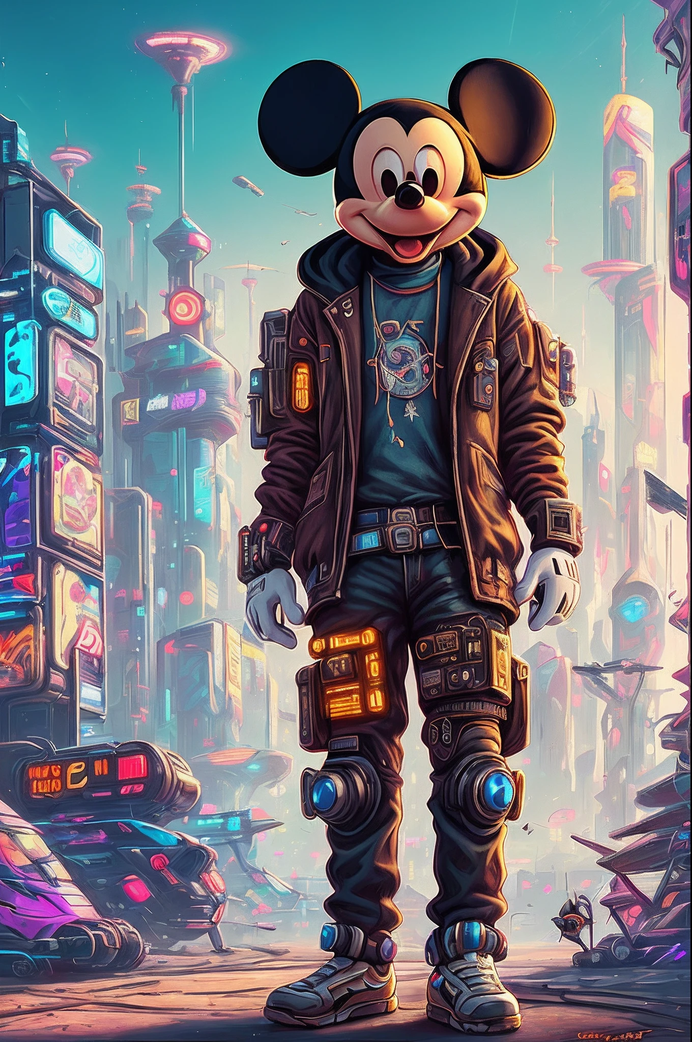 Mickey, cyberpunk