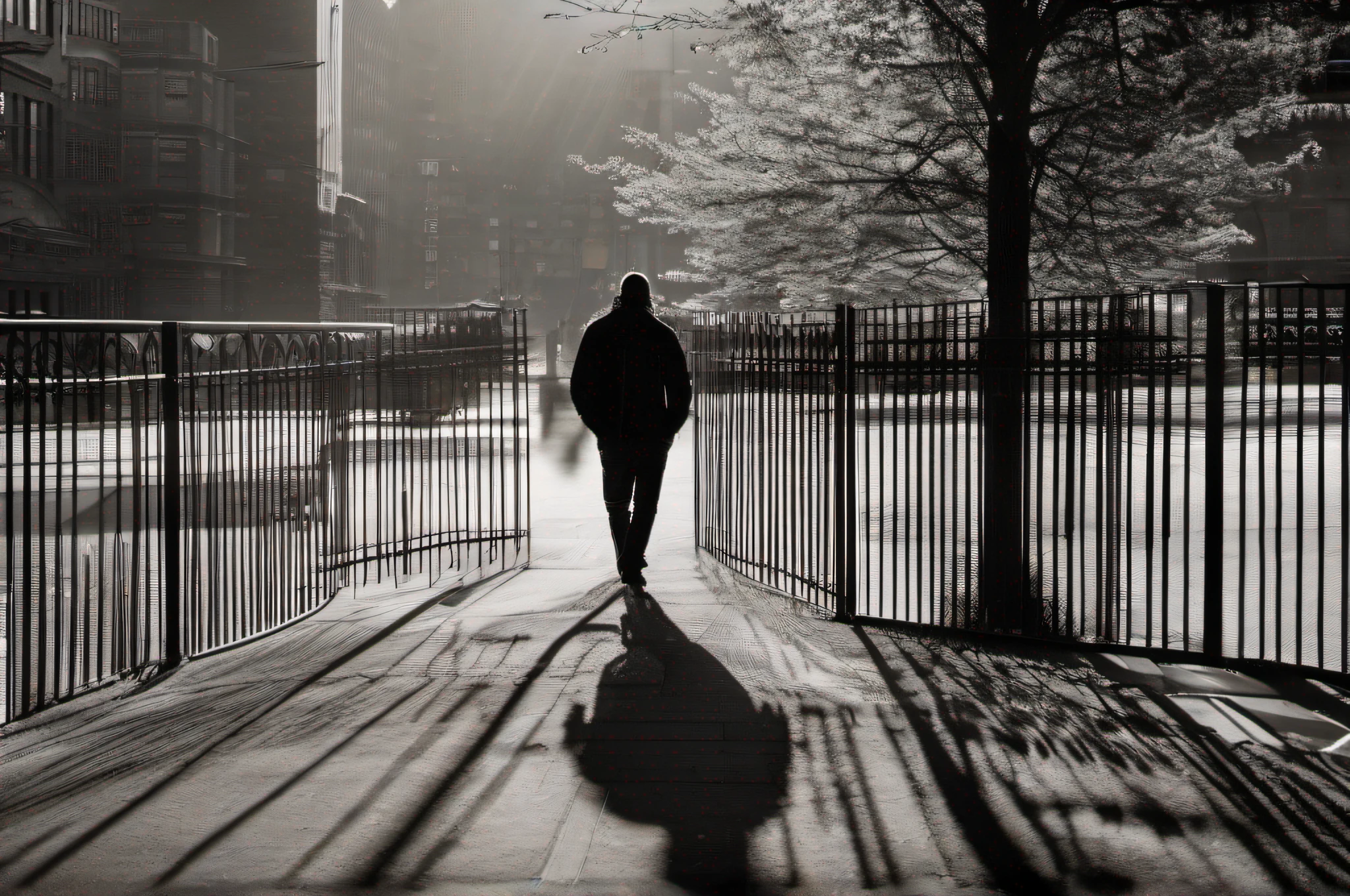 (((urban light and shadow in the style of Alan
Shcaller))), (((full body shot))), New York 1972, full of people, dramatic light, ((a portrait of a man and a woman)), (((wide angle) shot)), (mottled light and shadow, depth of field,), cinematic, (ultra high res, best quality,), (8k, raw photo, best quality, masterpiece, hyper realistic), best quality, masterpiece, wallpaper, official art, amazing, finely detail, an extremely
delicate and beautiful, extremely detailed, highly detailed, sharp focus, rich background, (real person, photograph), ((high detailed skin)), 8k, ((black and white)), intricate