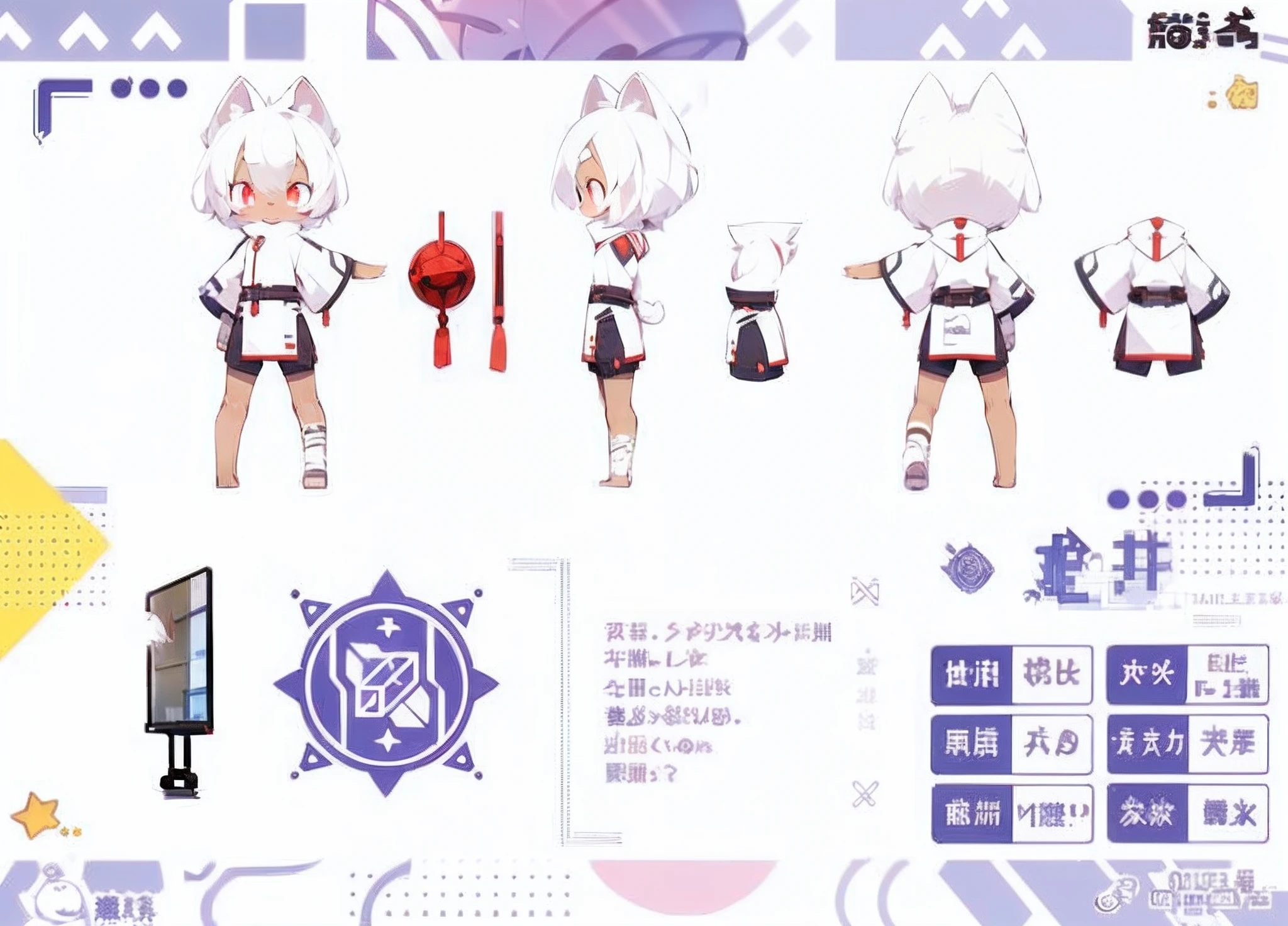 solo person,furry,Boy student,White hair,dark red eye,adolable,Shota