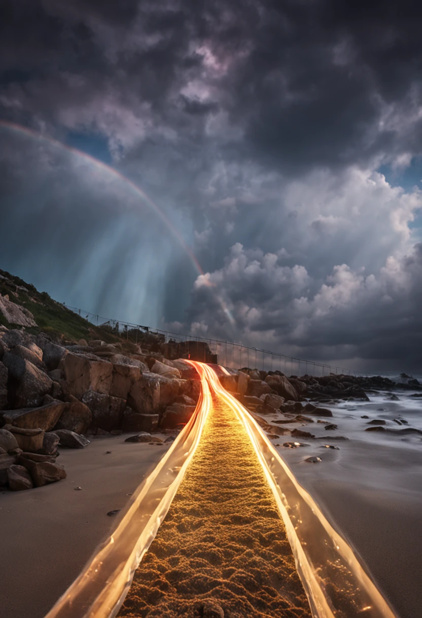 enome sendo arrebatado por deus com uma forte luz branca