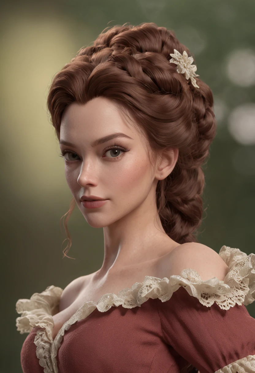 Crie um conjunto de personagens homem de cabelos enrolados de 40 anos e uma mulher de cabelos cacheados loiro mulher de 35 anos de idade,  stunning 3D 12K resolution of a detailed full-body disney style character, altamente detalhado, vibrante, Ultra alta qualidade, hiper-realismo, fotorrealismo, octan render]
