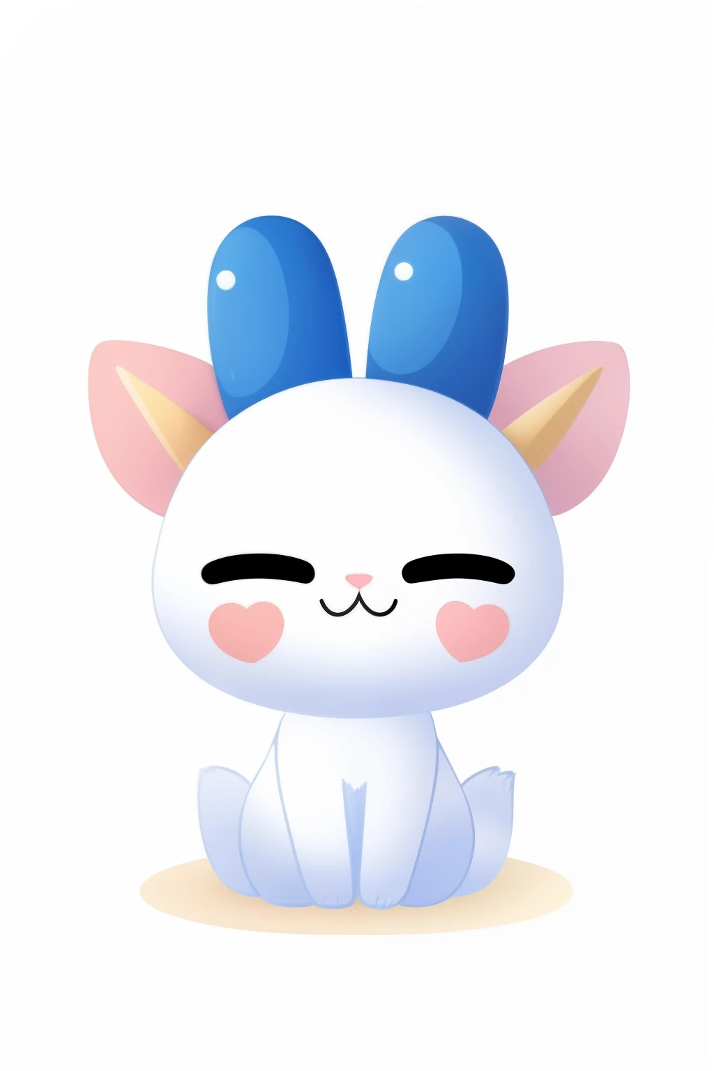 Kawaii happy goat stickers , vectorial , contours , White background