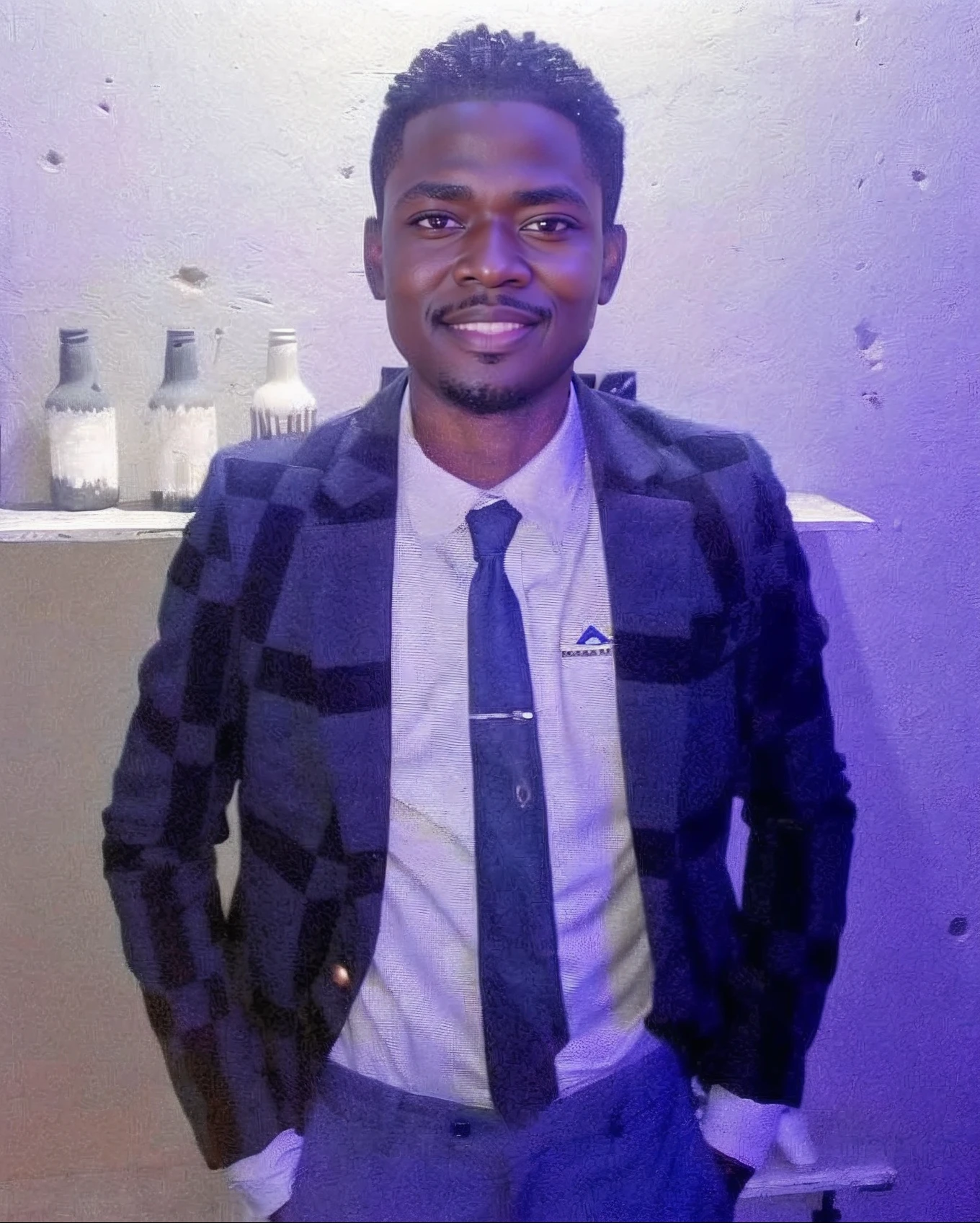 there is a man in a suit and tie standing in front of a wall, Jorge Pemba, imagem profissional, taken in the early 2020s, foto de perfil, Mohamed Chahin, em torno de 1 9 anos, foto do perfil, 2 7 anos, foto descoberta, amazing professional picture, Mongezi Ncaphayi, homem bonito, Emmanuel Shiru