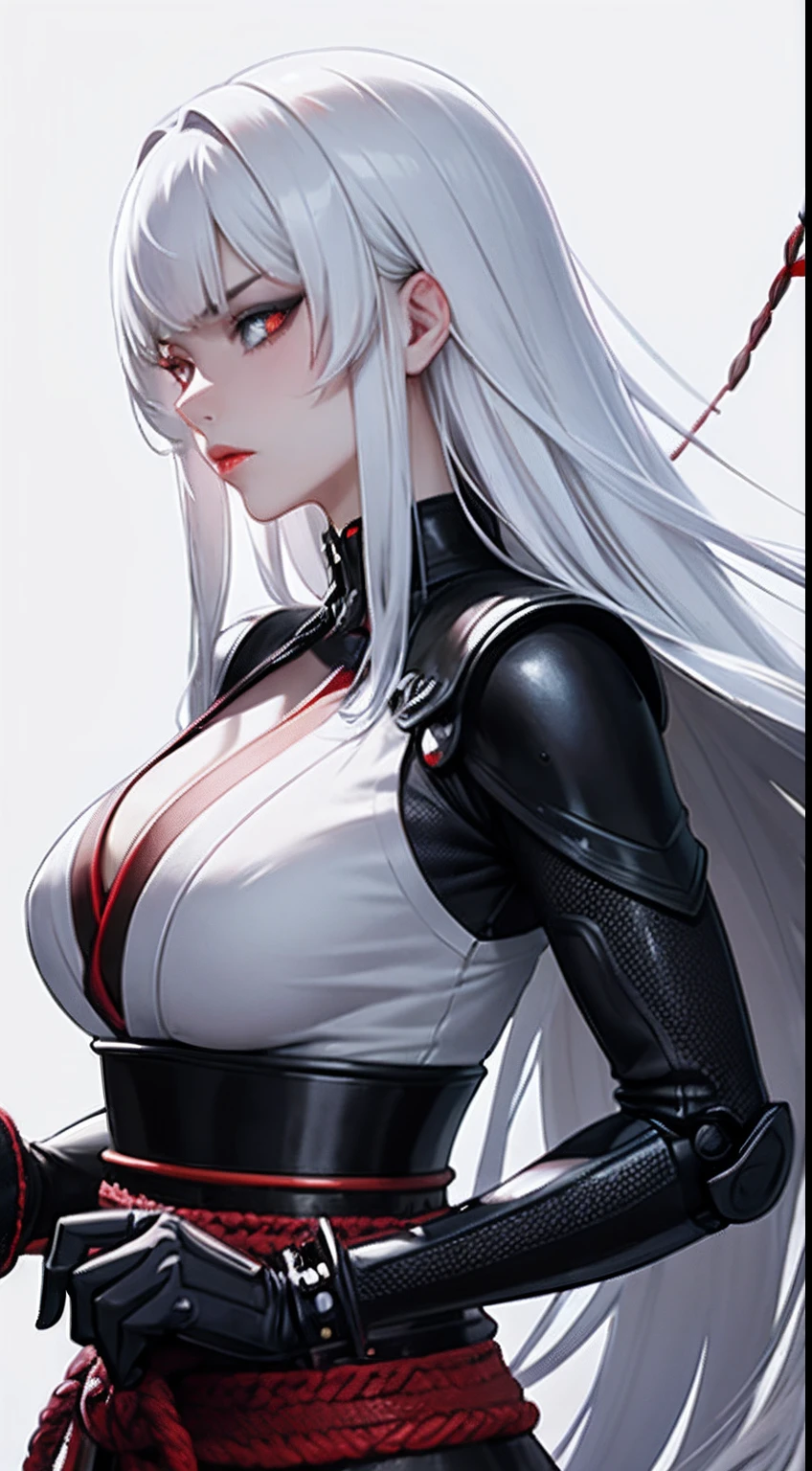 (anime waifu:1.2), (vampire:1.1), (dark shadowy clothes), (perfect body, female body type, pale skin, red eyes, white hair), (huge breasts:1.3), (graveyard background), (beautiful night, moon:1.05), (evil expression).