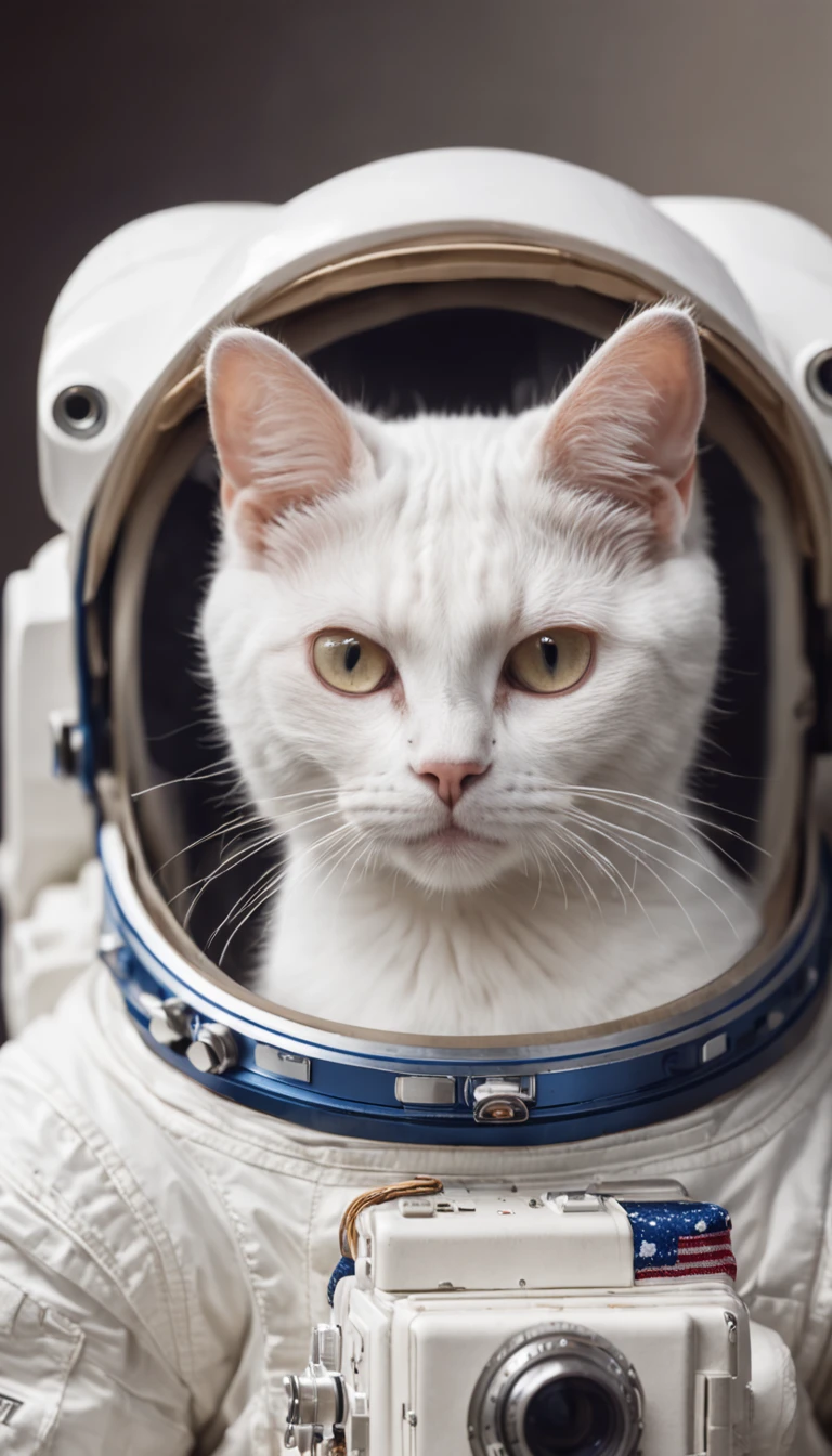Astronaut with cat's head,lua,milky ways,traje espacial,K HD |