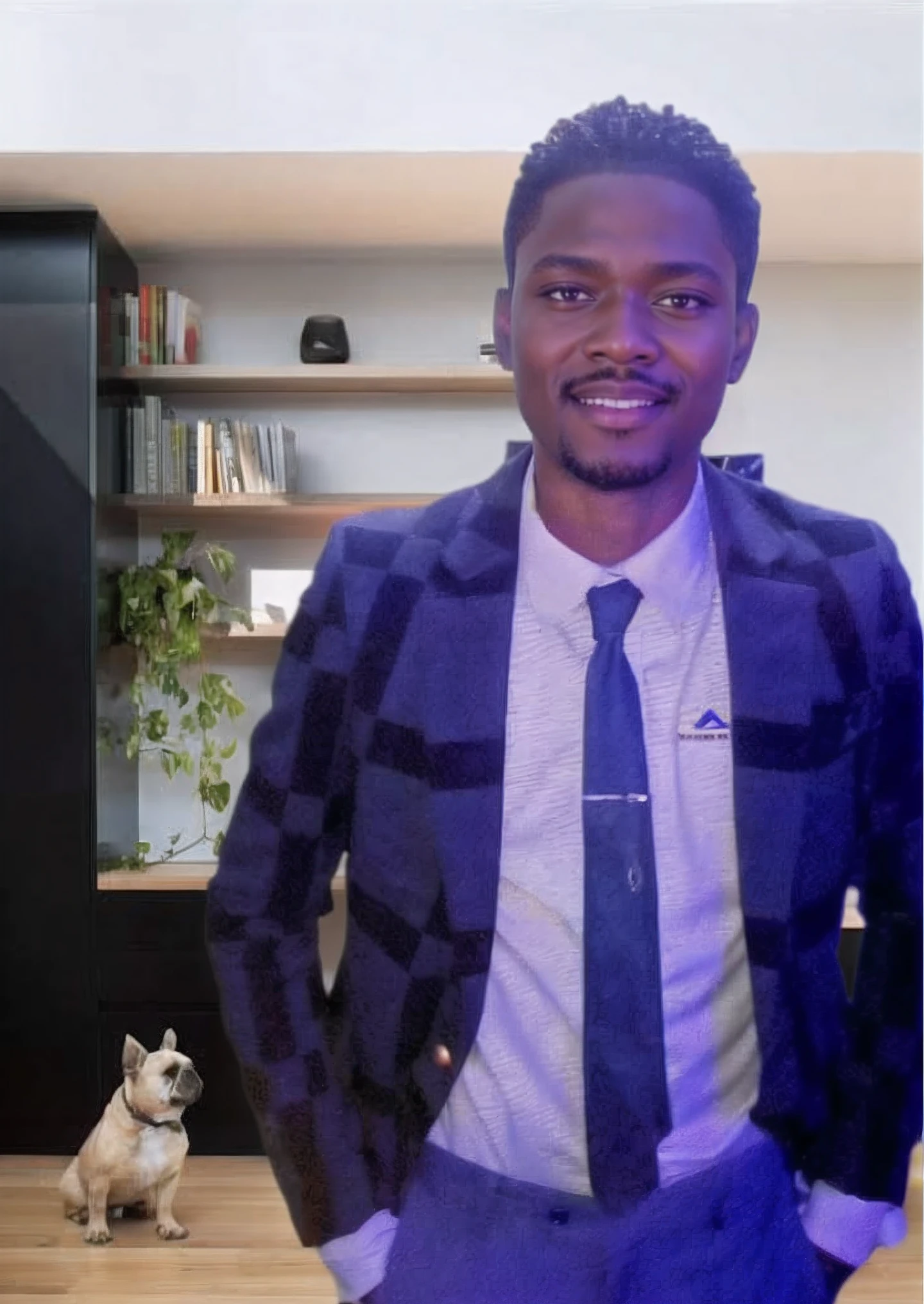 there is a man in a suit and tie standing in a room, imagem profissional, amazing professional picture, Emmanuel Shiru, inspirado em Chinwe Chukwuogo-Roy, Jorge Pemba, Godwin Akpan, foto de perfil profissional, Areas of Adebanji, tomada em 2 0 2 0, Fundo de primeiro plano, Foto profissional detalhada, David Uzochukwu