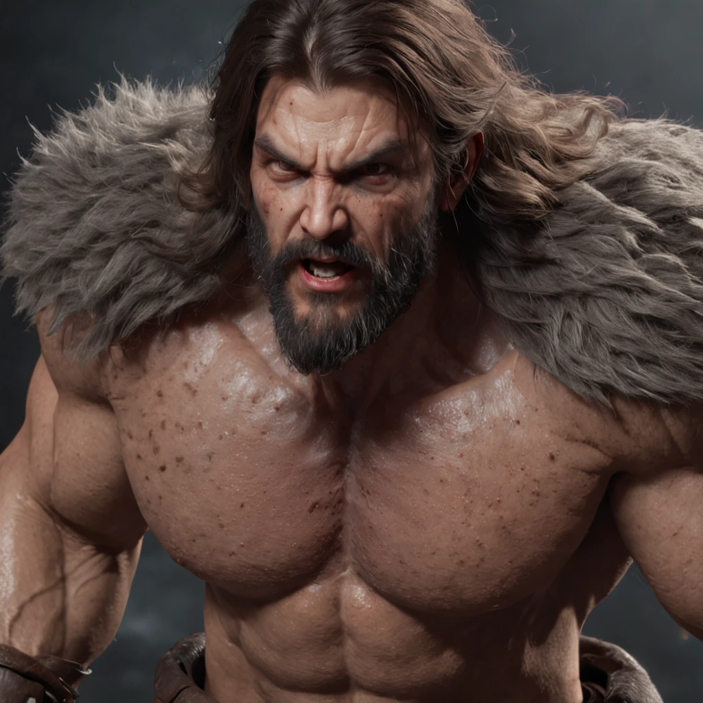 (professional 3d render:1.3) af (Realistic:1.3) most beautiful artwork photo in the world，Features soft and shiny male heroes, ((Epic hero fantasy muscle man rough wet hero angry look long hair short beard and ferocious expression in dynamic pose, Fantastic location, Majestic cluttered environment)), full body 8k unity render, action  shot, skin pore, very dark lighting, heavyshading, Detailed, Detailed face, (vibrant, photograph realistic, Realistic, Dramatic, Dark, Sharp focus, 8K), (Old leather garments damaged by weathering:1.4), ((((Wear fur)))), (Intricate:1.4), decadent, (Highly detailed:1.4), Digital painting, rendering by octane, art  stations, concept-art, smooth, Sharp focus, illustration, Art germ, (loish:0.23), wlop ilya kuvshinov, and greg rutkowski and alphonse mucha gracias, (Global illumination, Studio light, volumettic light), heavy rain, particles floating, lotr, fantasy, elf, full bodyesbian, ((Dark and ancient city background:1.3)),CGSesociety,art  stations