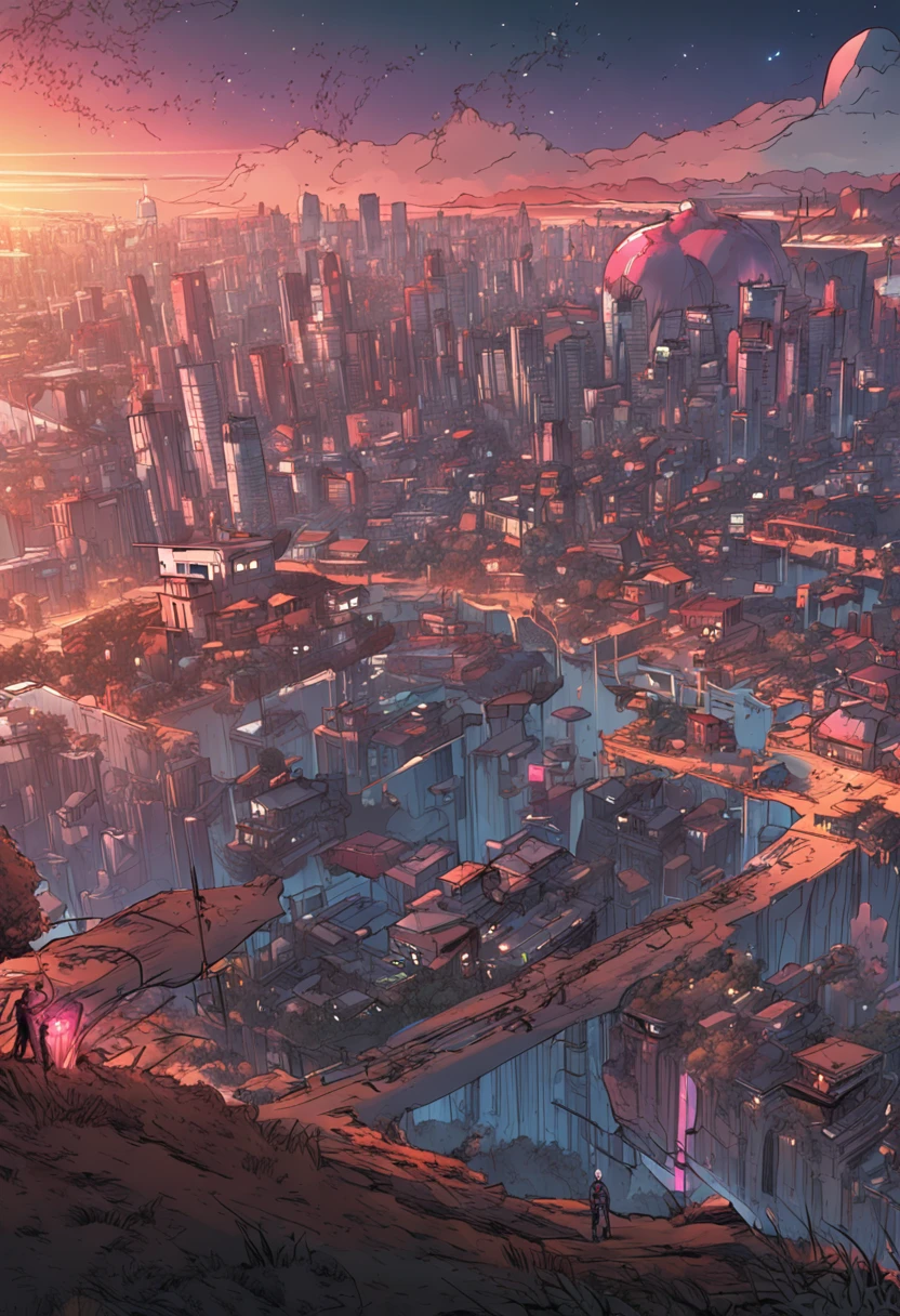 character renato russo, vocelista banda legiao urbana, cosmic energy by dan mumford, yusuke murata, makoto shinkai, ross tran, cosmic, intricate detail, cinematic, 8 k, cel shaded, unreal engine,