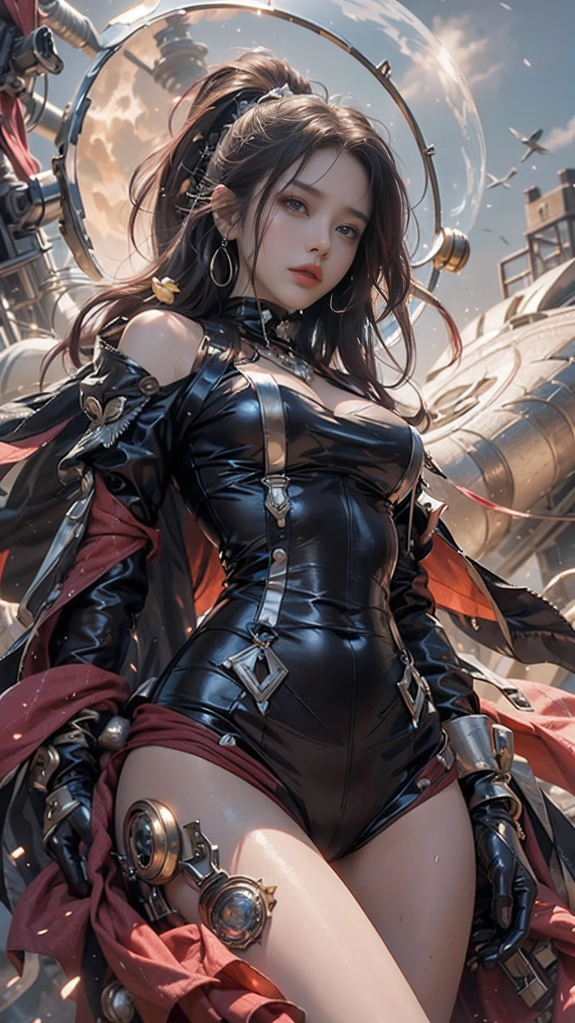 (Masutepiece: 1.3), (maximum resolution: 1.2), (Ultra HDTV: 1.2), cinematic lighting, 8K resolution, Eye and skin detail, detailed facial features, , ( Sharp focus: 1.2）, (Face focus: 1.2) , Perfect style, Beautiful, sharp face, Anatomically accurate, Highly detailed skin and face structure, Eye detail, Double eyelids, Thin eyebrows, Glitter eyeliner: 1 Natural cheeks, Glossy skin, White skin: 1.2, (Lip gloss: 1.4), 、 (Shy look: 1.2), Skin and face texture detail, Detailed eyes, Double eyelids, Natural cheeks, , Glossy lips: 1.4, Protruding cleavage、（Large sperm count in breast: 1.4） （Large sperm count in thighs: 1.2） 、 blushing、shy、impatience、frustration、fear of embarrassing glaresknees open、open legs、masturbation behavior、chest stroking、white lingerie、black bra、shiny small flower necklaces and ears Socks Long、Sweating Thighs、Transparent Underwear、 20 years old, Neat and Clean Woman、Red Hair、Colored Hair、Short Hair, Big Tits, Upturned, Floor Sitting, Bedroom、(Complete Maid Outfits) perfect: 1.5)、short white hair