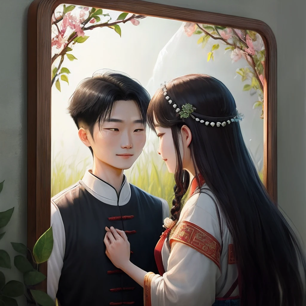 There are vines in the field of poetry:A love story in a comb
In ancient China,A poem is deeply engraved on the back of a bronze mirror,That is《The Book of Poetry》中的《There are vines in the wild》。A love story in a poem,Like the green blades of grass,Experienced the baptism of time,Still shining。
This is a love story that takes place in the Spring and Autumn period。A young scholar,It's called Vine Grass,I happened to meet a beautiful woman in the middle of the field,The two fell in love at first sight。The woman's name is Jinghua,She holds a delicate comb in her hand,She was combing her long hair。The vine saw this,An inexplicable emotion surged in my heart。
Jinghua gave the comb to the vine,As a token of their love。It was a comb inlaid with pearls and jadeite,Delicate and precious。Vines see it as a treasure,It will be taken out every day,A few silent glances,Then put it back in place with a smile。
Sin embargo,Their love was not recognized by the family。Jinghua is after the nobility,And Vine is just a poor scholar。In those times,Their identity gap is like a chasm,Insurmountable。But,They didn't give up because of that,Instead, he decided to elope。
They fled far from the city,A hard life began。Life is hard though,But their love is like that comb,Always kept smooth and beautiful。It's the dead of night,They'll take out the comb,Silently combing each other's long hair,That's the only thing they can do,It is also when they are at their happiest。
This story tells us,Love is not just about wealth and power,It can also be manifested in ordinary life。That comb,It is a testimony of their love。Although their lives are full of hardships,But their love is like that comb,Always kept smooth and beautiful。
This story also shows us the persistence and attachment to true love。Mancao and Jinghua did not abandon each other because of the family's opposition,Instead, he chose to elope,A hard life began。They proved it with their actions,Love can transcend everything。
The story also reminds us