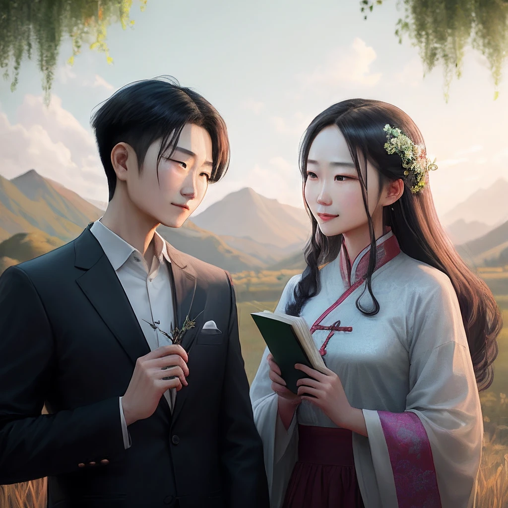 There are vines in the field of poetry:A love story in a comb
In ancient China,A poem is deeply engraved on the back of a bronze mirror,That is《The Book of Poetry》中的《There are vines in the wild》。A love story in a poem,Like the green blades of grass,Experienced the baptism of time,Still shining。
This is a love story that takes place in the Spring and Autumn period。A young scholar,It's called Vine Grass,I happened to meet a beautiful woman in the middle of the field,The two fell in love at first sight。The woman's name is Jinghua,She holds a delicate comb in her hand,She was combing her long hair。The vine saw this,An inexplicable emotion surged in my heart。
Jinghua gave the comb to the vine,As a token of their love。It was a comb inlaid with pearls and jadeite,Delicate and precious。Vines see it as a treasure,It will be taken out every day,A few silent glances,Then put it back in place with a smile。
Sin embargo,Their love was not recognized by the family。Jinghua is after the nobility,And Vine is just a poor scholar。In those times,Their identity gap is like a chasm,Insurmountable。But,They didn't give up because of that,Instead, he decided to elope。
They fled far from the city,A hard life began。Life is hard though,But their love is like that comb,Always kept smooth and beautiful。It's the dead of night,They'll take out the comb,Silently combing each other's long hair,That's the only thing they can do,It is also when they are at their happiest。
This story tells us,Love is not just about wealth and power,It can also be manifested in ordinary life。That comb,It is a testimony of their love。Although their lives are full of hardships,But their love is like that comb,Always kept smooth and beautiful。
This story also shows us the persistence and attachment to true love。Mancao and Jinghua did not abandon each other because of the family's opposition,Instead, he chose to elope,A hard life began。They proved it with their actions,Love can transcend everything。
The story also reminds us