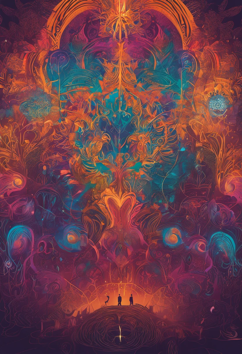 Manifestation of desires: Visually represent the idea of manifestation, showing an individual with a bright aura around, rodeado de imagens que representem seus desejos se materializando.