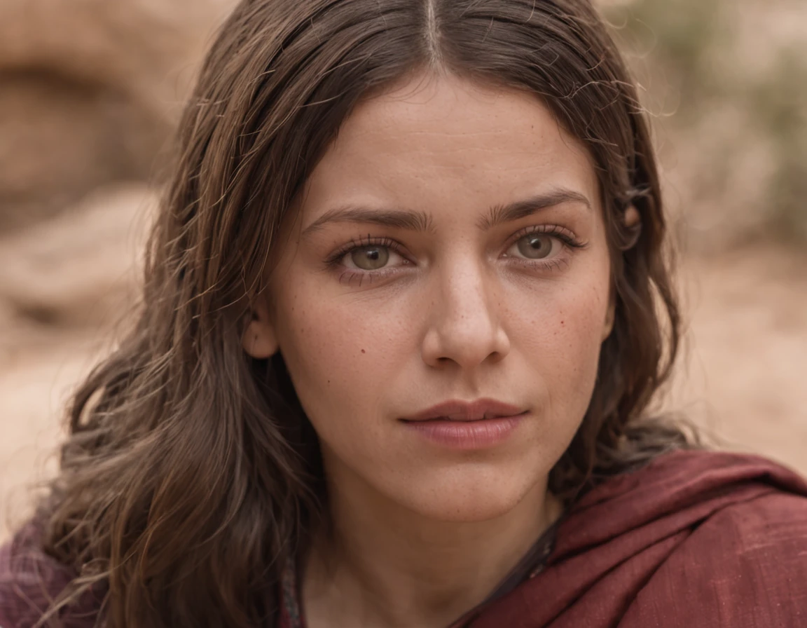 (melhor qualidade: 1.4), (Ultra Highres: 1.2), (fotorrealista: 1.4), (8k, Foto RAW: 1.2).The description of the Samaritan woman's physical appearance is not detailed in the biblical narrative, But her Samaritan background suggests she probably had similar traits to other people in the region. No historical-cultural context, The story of the Samaritan woman is set during a period of ethnic and religious tensions between Samaritans and Jews. His encounter with Jesus at Jacob's well highlights the message of spiritual equality and the importance of faith over cultural differences.
