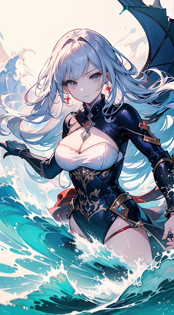 (extremely detailed CG unity 16k wallpaper:1.1), (Denoising strength: 1.45), (tmasterpiece:1.37), Castlevania Netflix episode style anime, Surfers with broadboard wandering on the waves, Diamonds replace water/wave, High details