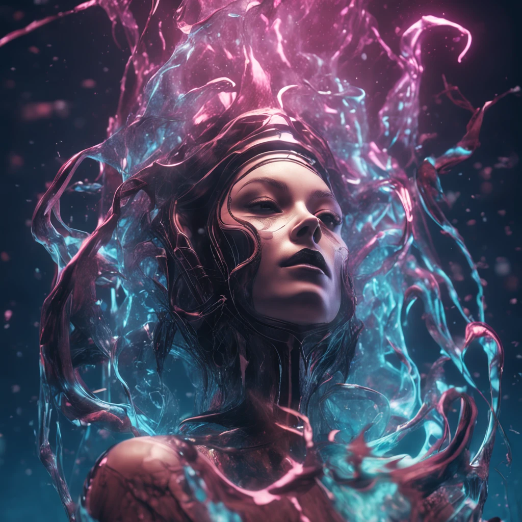 Chaos Magic, agony, fear, hopelessness magic realism, portrait of translucent creepy ghost, smoke, bioluminescent, glass, luminism, crystal, ethereal, otherworldly, 4k resolution, magic, dreamy, orthographic view, splash art background, rim lightning, duotone, digital illustration, intricate detail, sharp focus, complex composition, in the style of NETFLIX