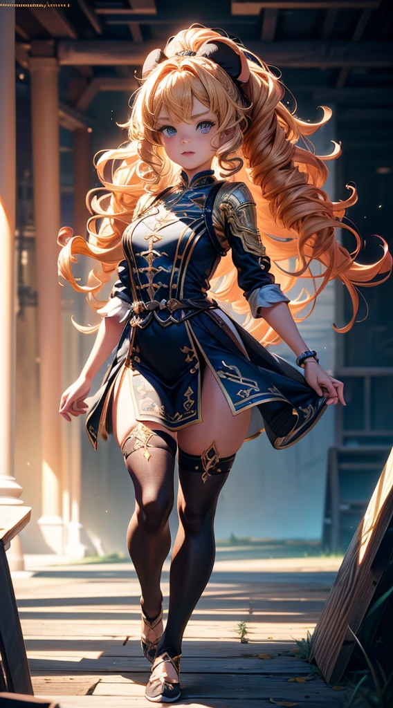 (extremely detailed CG unity 16k wallpaper:1.1), (Denoising strength: 1.45), (tmasterpiece:1.37), Create a character set for curly blonde 4  girls, Stunning 3D 12K resolution, Detailed full body of Disney-style character, Highly detailed, vibrant, Ultra high quality, hyper photorealism, Photorealism, rendering by octane]