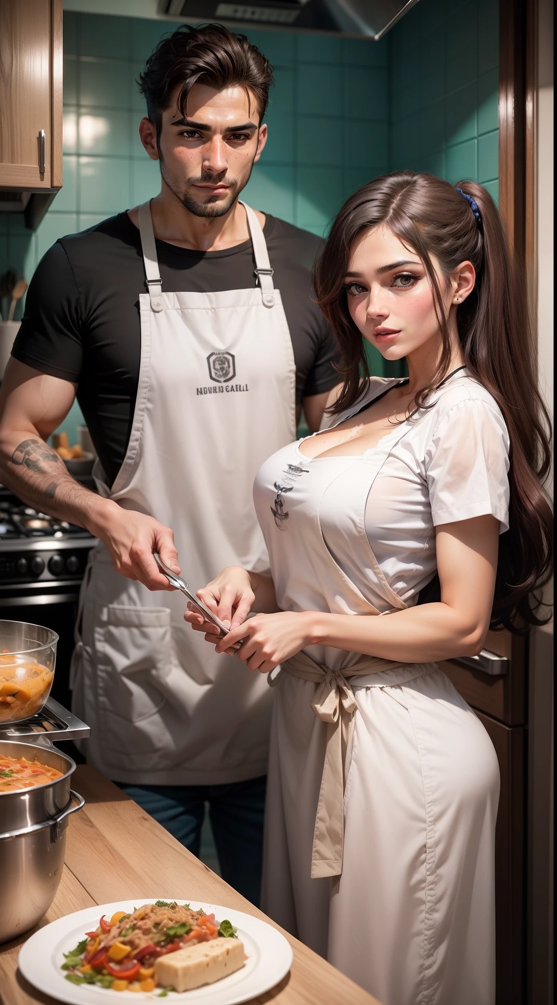CASAL COZINHANDO