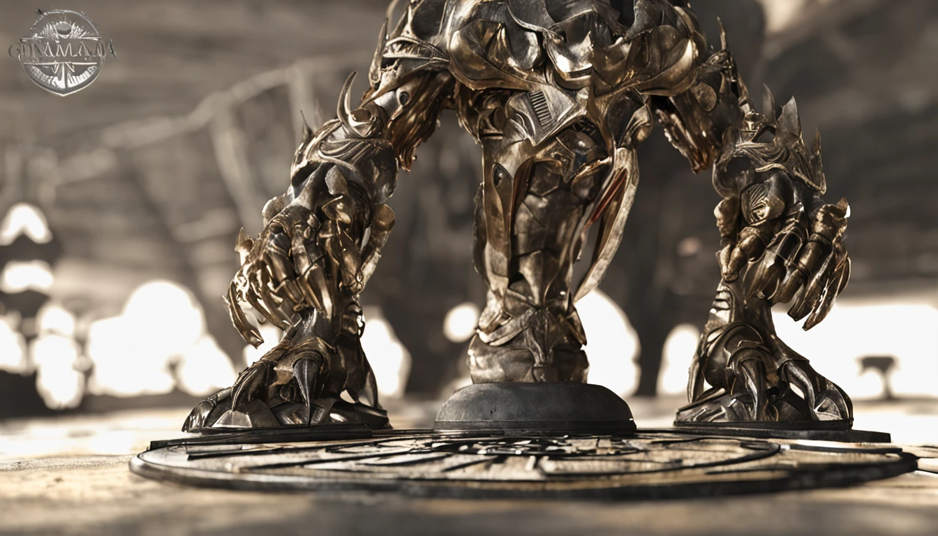 A figura imponente de Ares emerges das sombras. Sua armadura de bronze reflete a luz fraca das tochas, enquanto ele marcha com passos pesados pelo campo de batalha. in her hands, empunha uma gigantesca espada de dois gumes, com o cabo cravado de joias. His strong, defined muscles glow with the sweat of combat. O elmo ornamentado com um penacho vermelho emoldura seu rosto, marked with a wild expression.This is the god of war, thirsty for blood and glory. Seus olhos flamejam com a adrenalina do combate, ansioso para derramar mais sangue inimigo com sua espada afiada. Enquanto caminha, sua armadura range e estala, as if sharing in the excitement of its bearer. Ares vive para a guerra, His presence assuring victory for those who invoke his name. He is the embodiment of brute force, of the primary violence that lies in the hearts of men. E nesta noite, mais uma vez, ele se deleita com o fruto amargo da batalha.