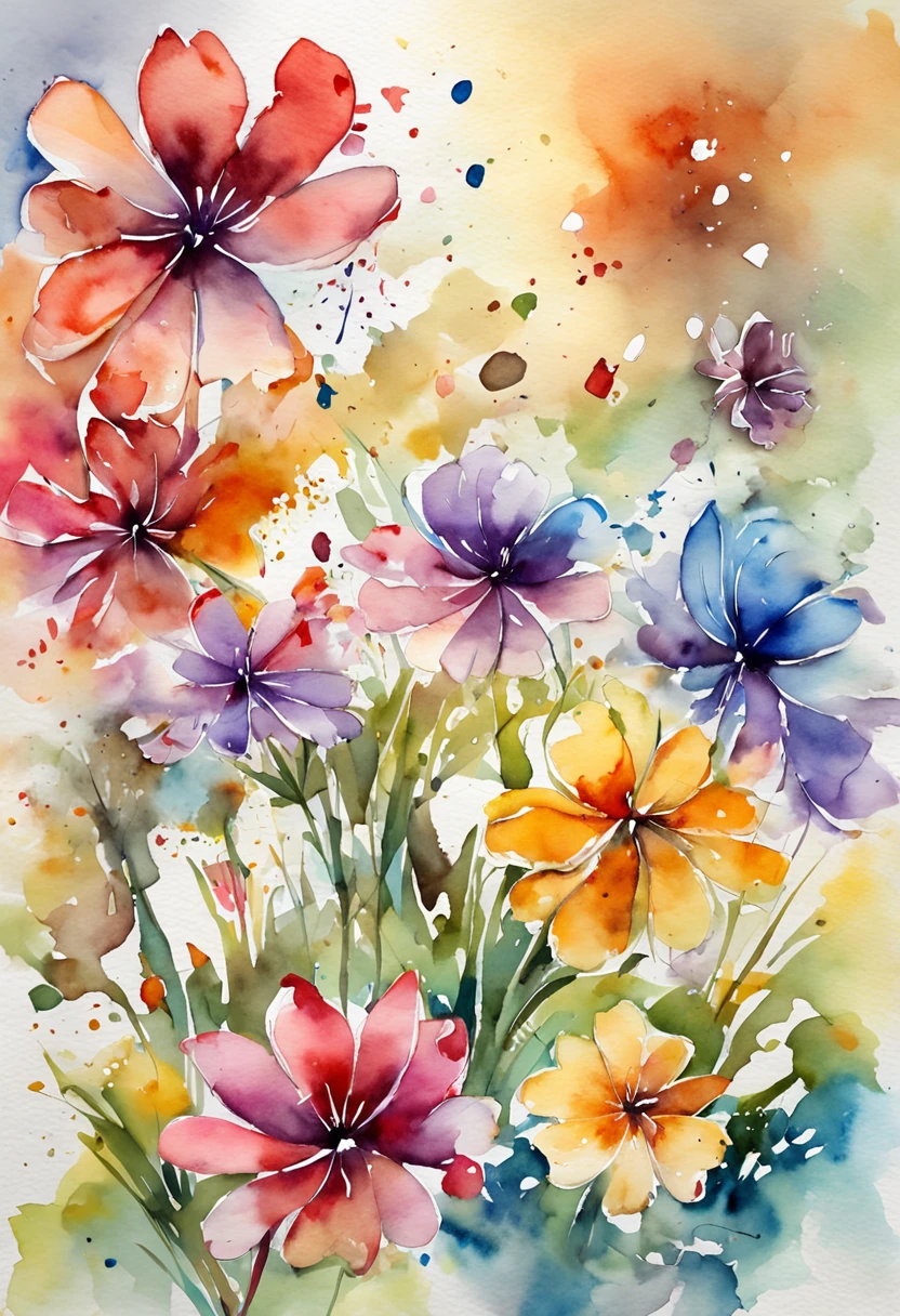 Hareful、art by、Artistically、3d watercolor abstract,Dark background,High resolution,High quality,Colorful、Hareful、Abstract、colourfull