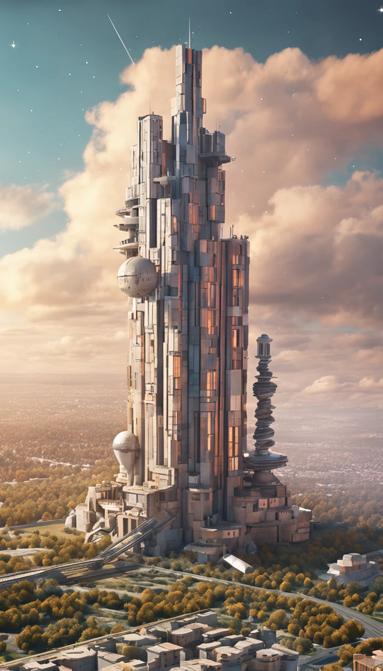 Soviet cosmonautics、Realistic architecture、Sovetsky、Stack blocks、civil engineering、starryskybackground、Monument to the Conquerors of Soviet Space、Stack blocks、Stack bricks、Stacking building materials、planet earth、Tilt up、Postmodernist architecture、minimalistic architecture